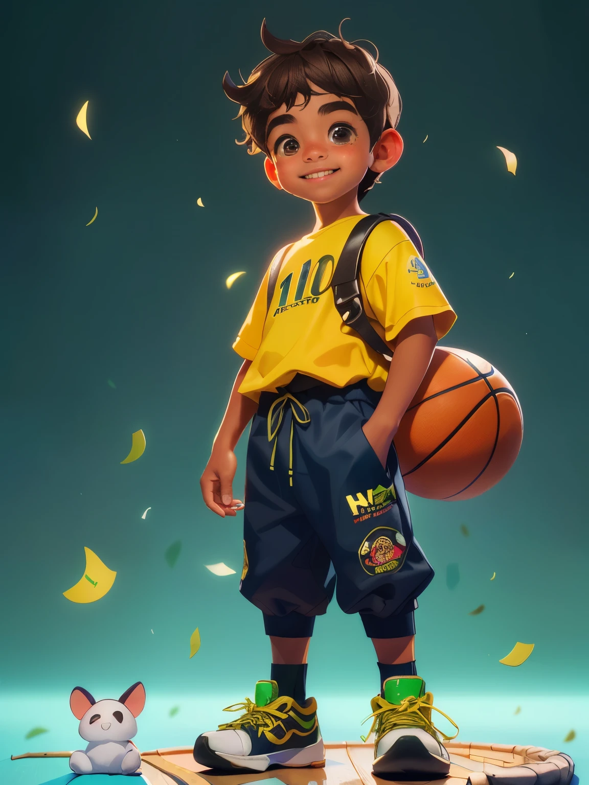 de 10 anos, obra de arte, Mais alta qualidade, (((fotorrealista: 1.4)), (obra-prima,Best quality at best)um meninoo,Vestindo uma camisa vermelha e branca,Black basketball shoes,mochila ,Olhos elaborados,sorriso feliz,pano de fundo limpo,Brilho delicado,8k,C4D,Rendering,obra de arte, illustration, Muito delicado e lindo, CG altamente detalhado, Papel de parede 8k, incredible, detalhes finos, Papel de parede CG Unity 8k altamente detalhado, tamanho de arquivo enorme, Ultra detalhe, ultra-high resolution, high resolution, muito detalhado, ((olhos e rosto altamente detalhados)), lindos olhos detalhados, Rosto altamente detalhado, perfect lighting, luz no rosto, cores naturais, (((Menino de 10),