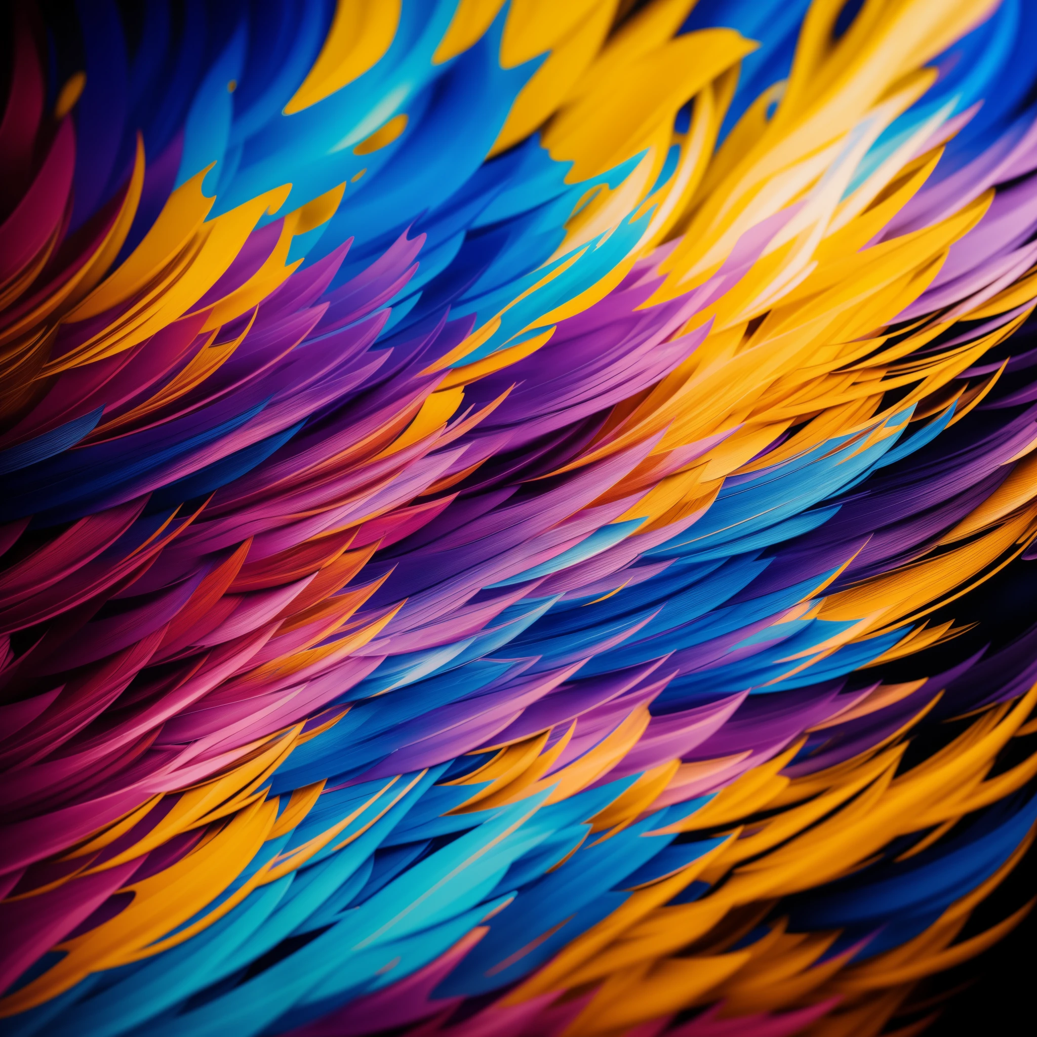 oil painting, perfect feathers, blue yellow colors, light purple and violet additions, light red additions, intricate details, welcome screen, 8k resolution, masterpiece, artstation digital painting Very smooth ink flow: 8k resolution Photorealistic masterpiece: Intricately detailed fluid gouache painting: by Jean Baptiste Mongue: Calligraphy: Acrylic: Watercolor Art, Professional Photography, Daylighting, Maximalist Volumetric Lighting Photoillustration: by Marton Bobzert:, Complex, Elegant, Expansive, Fantastic, Vibrant, Best Quality Details, Realistic, High Definition, High Quality Texture, Epic Lighting, Motion Picture Still, 8k, Soft Lighting, Anime Style, Masterful Playing Card Edge, Random Colorful Art, Oil Painting, Blue Yellow Colors, Purple Color Additions clear and violet, light red additions, intricate details, welcome screen, 8K resolution, masterpiece, artstation digital painting Very smooth Black ink flow: 8K resolution Photorealistic masterpiece: intricately detailed fluid gouache painting: by Jean Baptiste Mongue: Calligraphy: acrylic: watercolor art, professional photography, natural lighting, volumetric lighting Maximalist photoillustration: by Marton Bobzert:, complex, Elegant, expansive, fantastic, vibrant