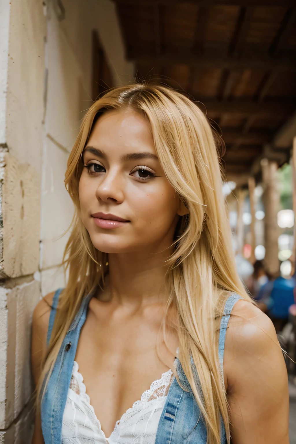 woman with blonde hair from medellin