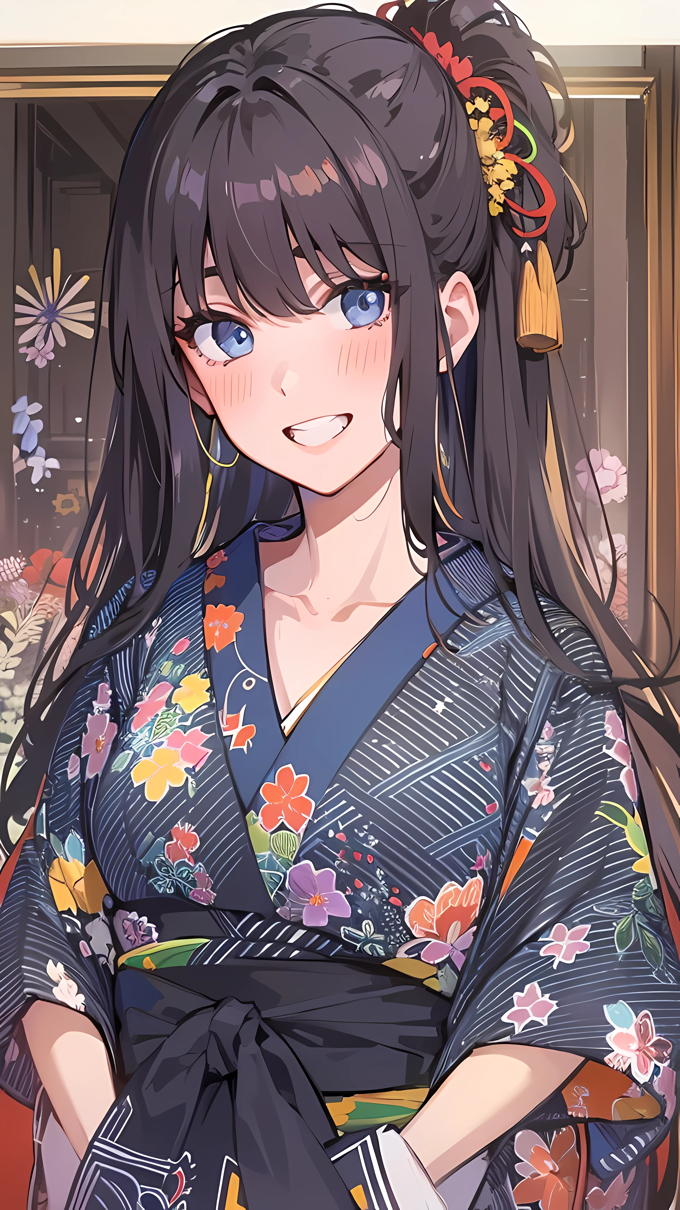 look at the camera,(((superior quality, 8K, chef-d'ouvrages d'art))), mise au point nette, (Belle femme avec une silhouette parfaite), hacher, (coiffure: en haut)), ((kimono: canne)), Rue: 1.2 Texture très détaillée du visage et de la peau Yeux détaillés Double paupières posture aléatoire, (sourire),sen plus mignon personne du Japon,sen high beauty japanese girl, realistic face, double eyelid,sourire,party'Summer , au coucher du soleil , Belle dent , Fond de feux d'artifice.