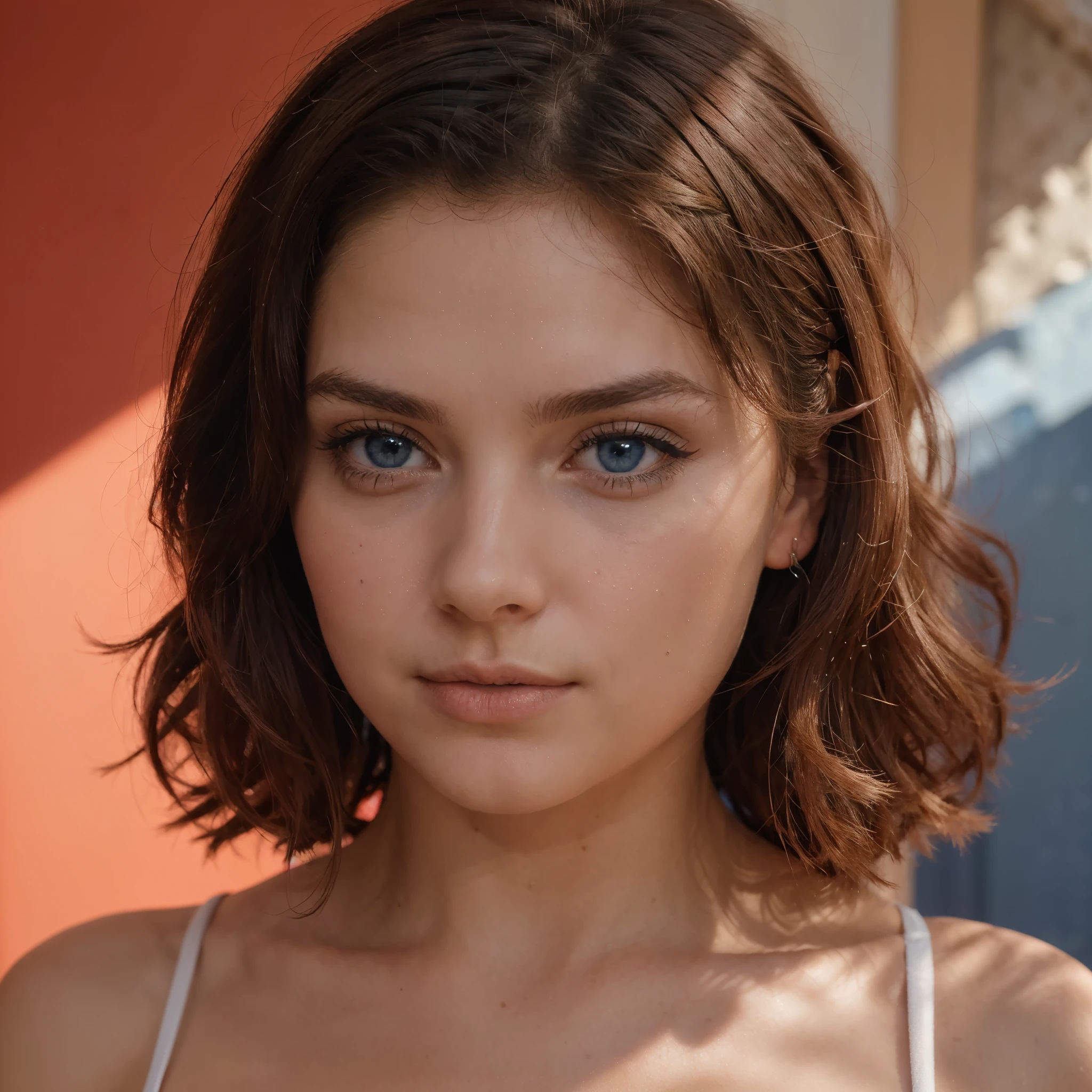 "(meilleure qualité,ultra-détaillé),montre son cul, robe rougeyeux bleus délicats,Timide,Rougir,belles lèvres détaillées,girl with delicate blue eyes and Rougir cheeks,softly Rougir cheeks,Timidely looking away,Éclairage doux,technique de peinture de portrait,Des couleurs vives,robe rouge à palette de couleurs subtiles, montre son cul,