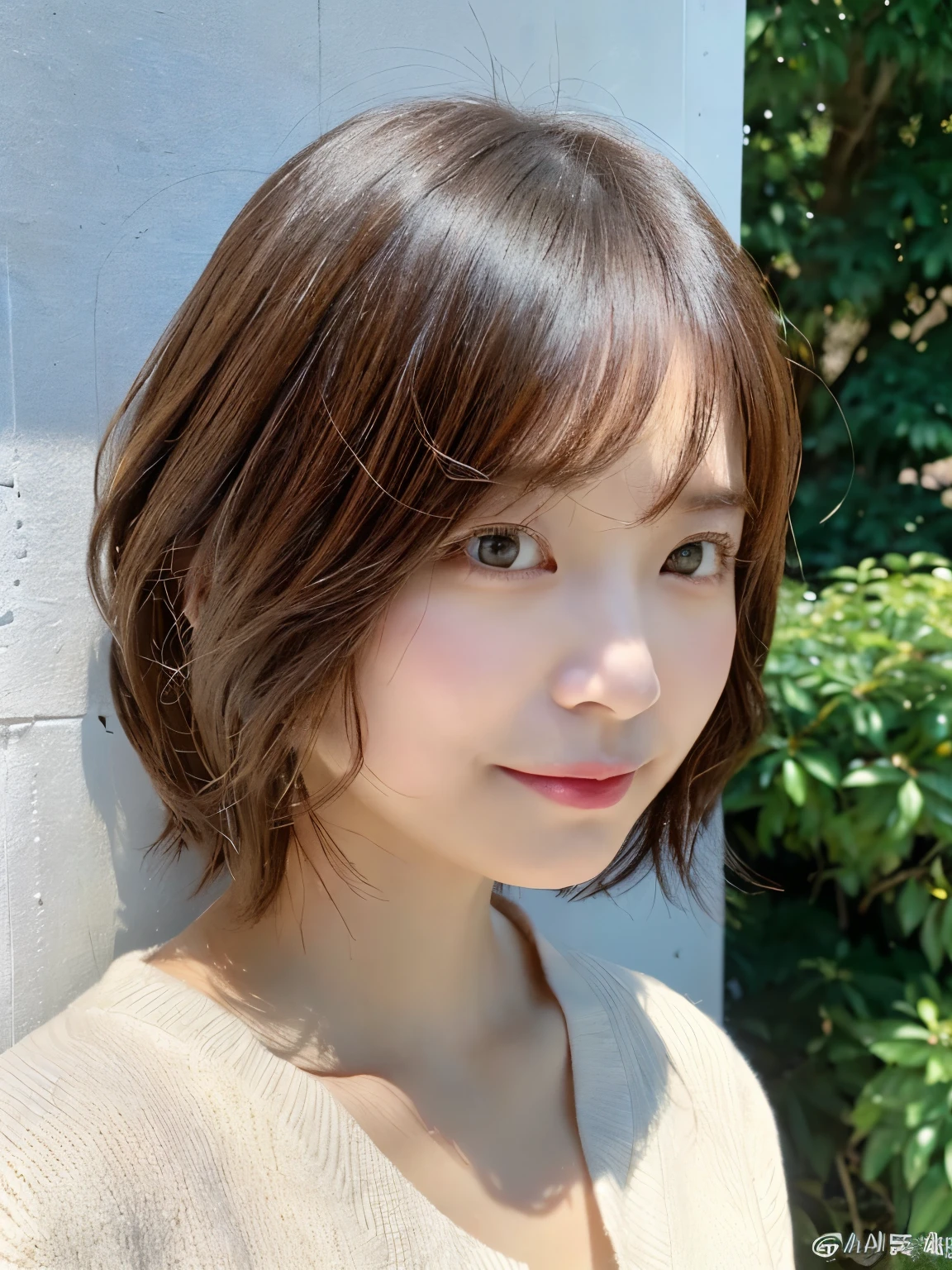 (layered haircut:1.2))、short wavy hair、8K、(Live shooting)、(highest quality)、(フォトrealistic:1.4)Reality to the touch Reality、(4Khigh resolution:1.2)、(high resolution, muste piece, highest qualityの, high detail, official: 1.4), (Reality: 1.2, ハイパーrealistic: 1.1, フォトrealisticです: 1.37), Depth of bounds written, (detailed description of hair), (Detailed description of the face), unparalleled beauty,, (35 years old,: 1.4)、I'm a little depressed、white wall、(Taken in front of the white door)、((窓のあるwhite wallの部屋))、indoor、Natural light、short hair、bob hairhair、realistic、high resolution、High quality、profile、various poses、profile、bob hair、random pose、autumn clothes、winter clothes、 wearing necklace、Red hair