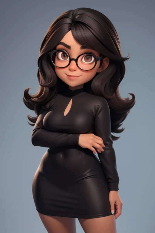 Fat white woman,whitebackground ,Close -up,big eyes,black lipstick,black makeup,Adhesive suit,big chest,fat