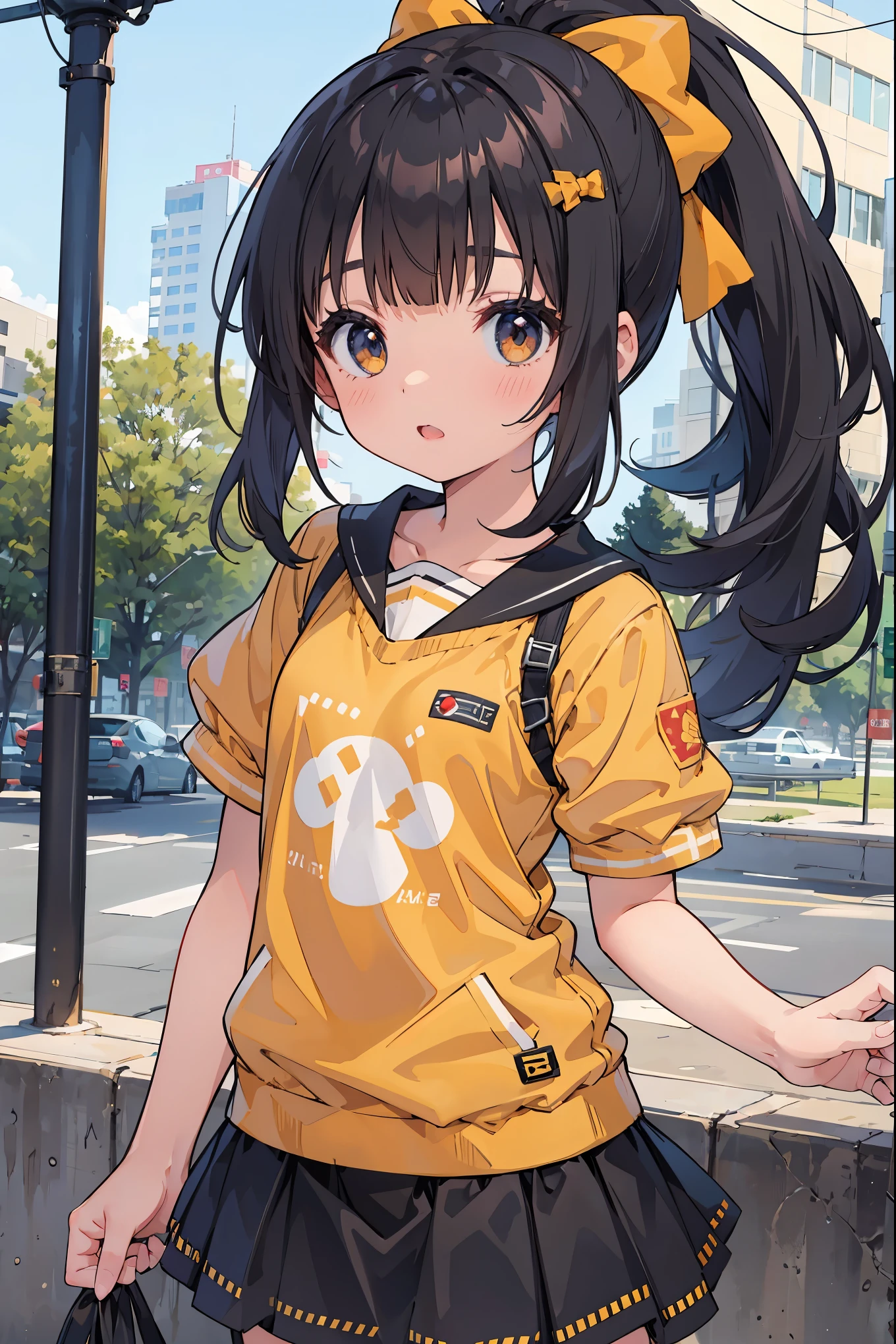1girl, solo, ponytail, shirt, skirt, T-shirt, black hair, breasts, small breasts, yayoi, yayoi, yayoi, yayoi, yayoi, yayoi, yayoi, yayoi, yayoi, yayoi, yayoi, yayoi, yayoi, yayoi, yayoi, yayoi
