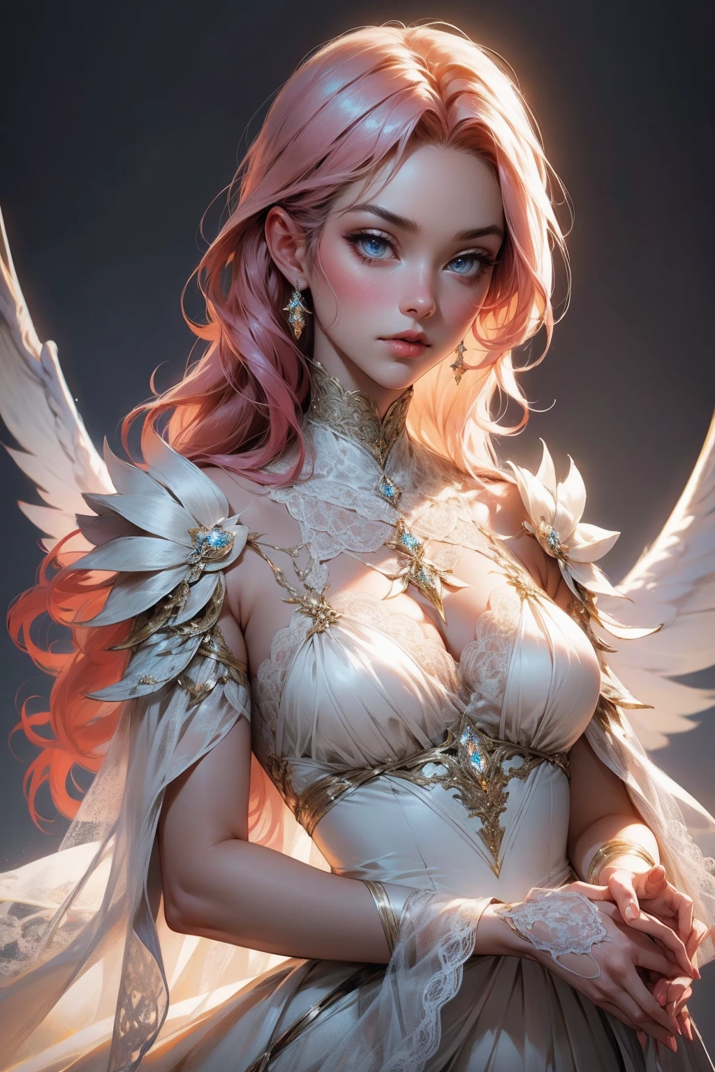 {-erro_de_anatomia:1.0}(best quality,4k,8k,highres,masterpiece:1.2), ultra-detailed, (realistic,photorealistic,photo-realistic:1.37), mature milf, illyasviel von einzbern, redhead hair, full body, vibrant colors, glowing skin, mesmerizing eyes, elegant pose, enchanting background, delicate lace dress, surreal lighting, ethereal atmosphere, mystical aura, intricate details, artistic medium, digital illustration, fantasy, anime , mouth closed. Different posture , dynamic poses, mouth closed. Different posture, backwards, with chin resting on shoulder. Perfect fingers. Looking ahead, crystal eyes