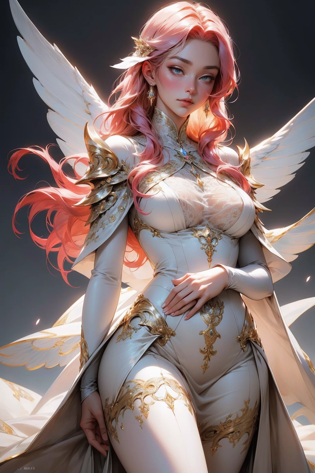 {-erro_de_anatomia:1.0}(best quality,4k,8k,highres,masterpiece:1.2), ultra-detailed, (realistic,photorealistic,photo-realistic:1.37), mature milf, illyasviel von einzbern, redhead hair, full body, vibrant colors, glowing skin, mesmerizing eyes, elegant pose, enchanting background, delicate lace dress, surreal lighting, ethereal atmosphere, mystical aura, intricate details, artistic medium, digital illustration, fantasy, anime , mouth closed. Different posture , dynamic poses, mouth closed. Different posture, backwards, with chin resting on shoulder. Perfect fingers. Looking ahead, crystal eyes