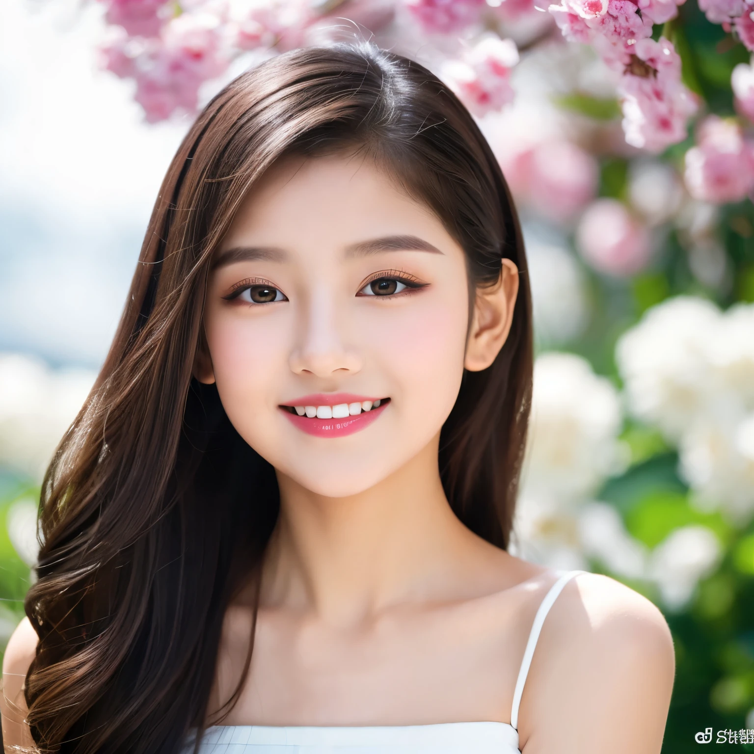 ((highest quality、8K resolution、master masterpiece、professional photography)), Photoreal, (very young 10 year old beautiful girl:1.3)、upper body photo、(Nude photos from the chest up:1.2)、(pure white background:1.3)、(Ad image:1.1)、stand gracefully、clavicle、(Long Wave Hair:1.1)、(beautiful and perfect bangs:1.1)、(look at me冷酷な表情:1.1)、(look at me:1.1)、Dark red lipstick、perfect makeup、eye shadow、(Super high resolution glossy white skin:1.1)、feelings of love、most detailed face、Standing gracefully、Perfect composition that fits your face beautifully、perfect beautiful teeth、perfect beautiful eyes、Moist, sparkling eyes、Big eyes