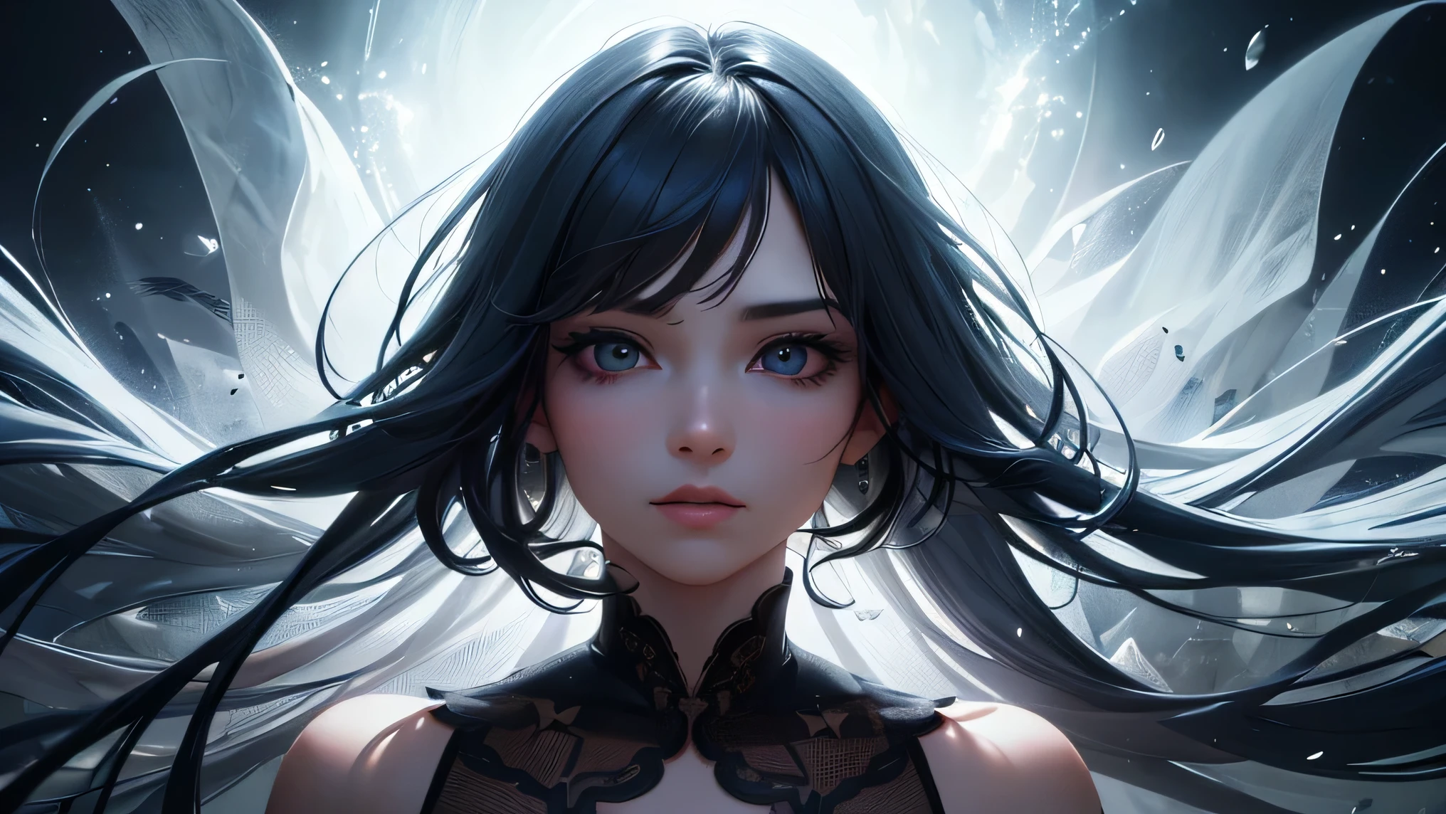 (melhor qualidade,4k,8k,high resolution,obra de arte:1.2),ultra-detalhado,(realista,photorealista,photo-realista:1.37), HDR, Ultra HD, studio lighting, extreme detailed description, criado profissionalmente, cores vivas, Bokeh, Retratos, mystical atmosphere, tons vibrantes, ethereal glow, charming scenery, olhar intenso, Aura misteriosa, Enredo interativo, impacto visual impressionante, surrealista interpretation, vibe hipnotizante, dynamic composition, intricate facial features, charme sedutor, captivating expression, narrativa instigante, pinceladas habilmente misturadas, expertly captured lighting, traje intrincado, Enigmatic background, sombras evocativas, dramatic contrasts, Beleza transcendente, Immersive experience, assustador, mas fascinante, Symbolic Images, ambiente de sonho, poetic symbolism, Timeless fascination