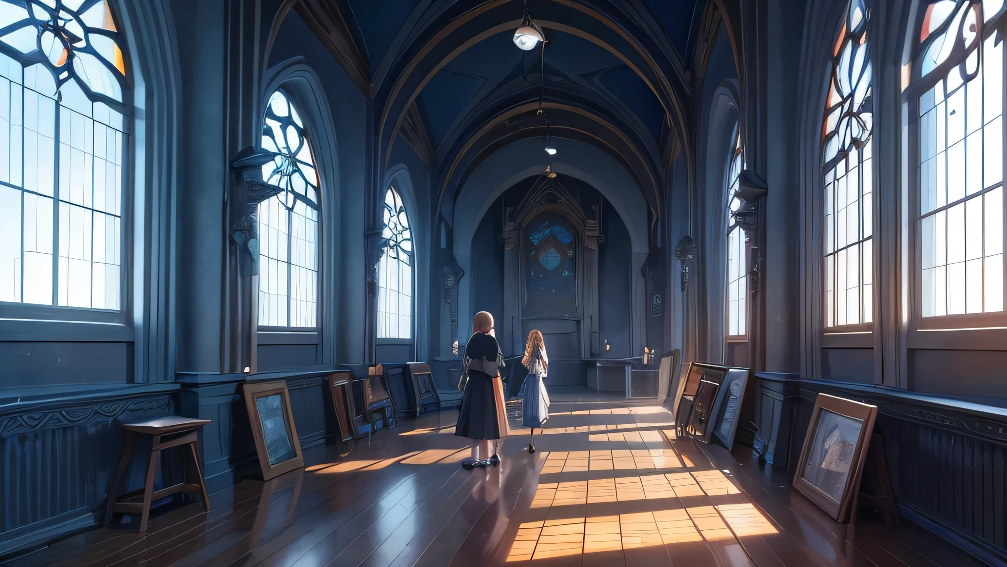 Seraphina&#39;s studio became a place of reflection, where people gathered to contemplate their own journeys. A cidade de Prospecta, once driven by technological progress, began to value the spiritual wisdom and mystery that the future held. The story of Seraphina and Alex remained a reminder that even in older ages, the unknown continued to work its way into the fabric of human existence.