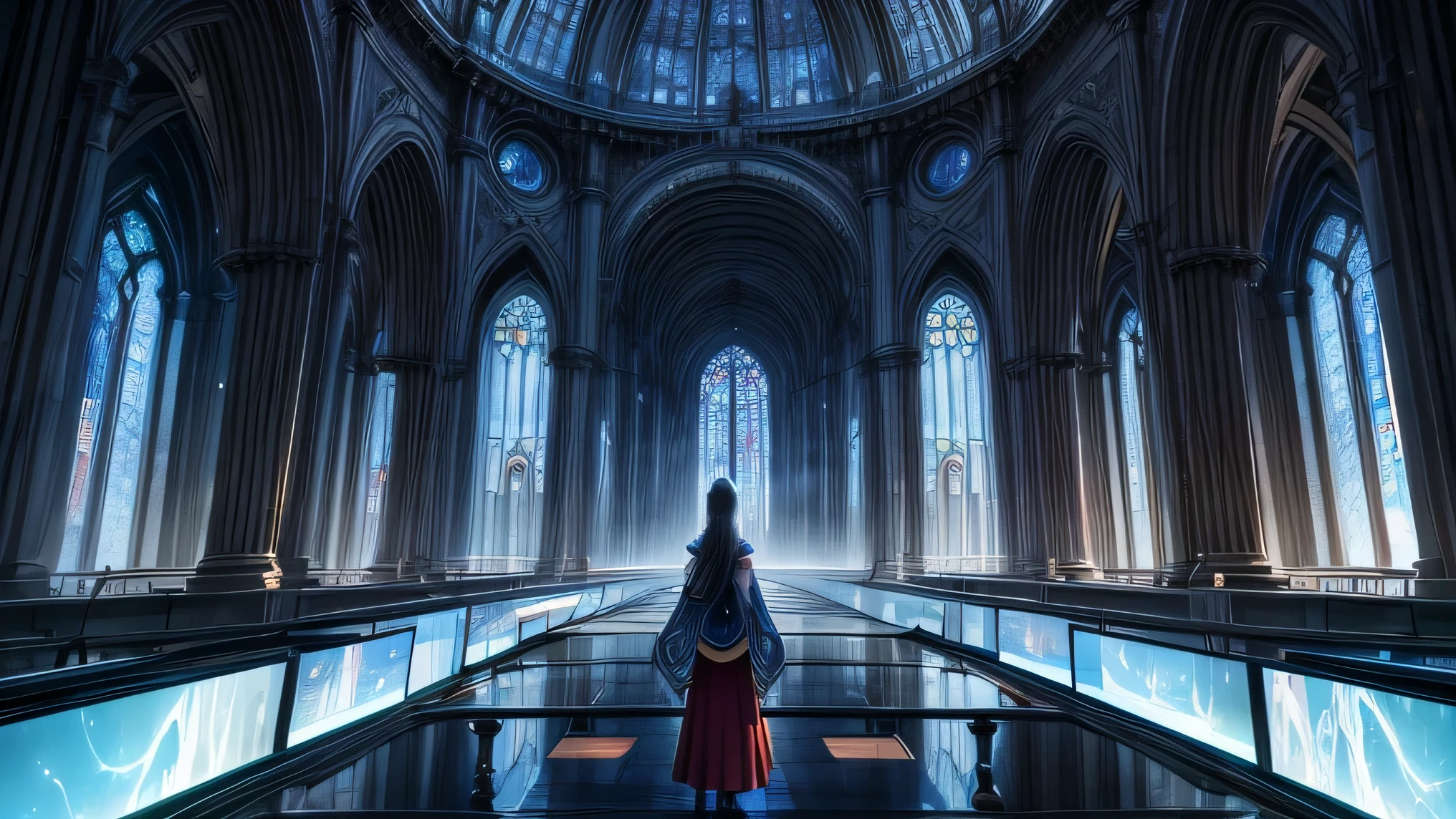 Seraphina's studio became a place of reflection, where people gathered to contemplate their own journeys. A cidade de Prospecta, once driven by technological progress, began to value the spiritual wisdom and mystery that the future held. The story of Seraphina and Alex remained a reminder that even in older ages, the unknown continued to work its way into the fabric of human existence.