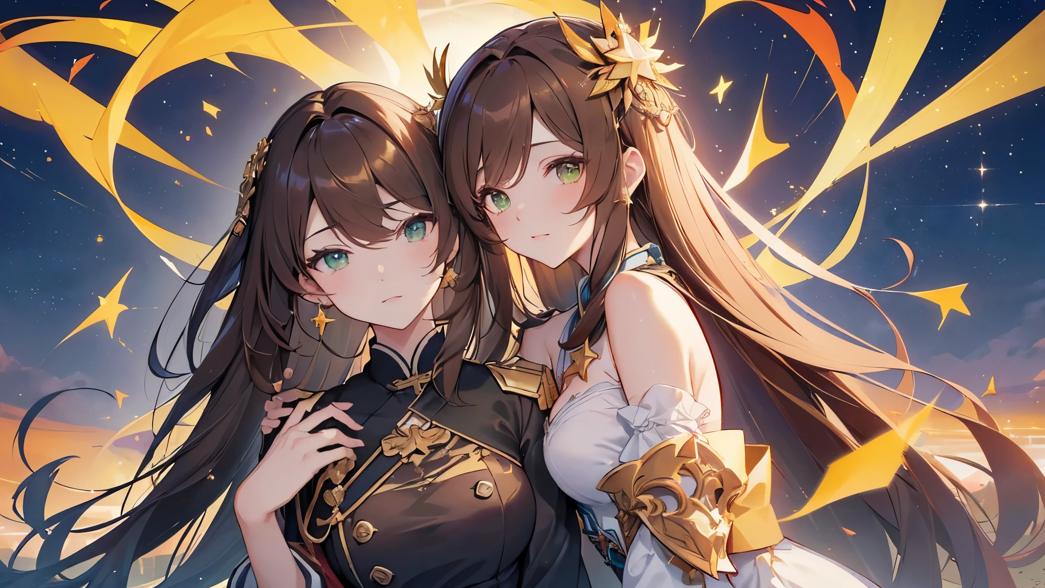 (((Jing Liu))) (((Honkai Star Rail))) (((Beautiful Body))) (((absurdos))), (((melhor qualidade))), portrait, digital art, (trending on ArtStation), ((one girl)), ((shining green eyes)), Eyes shaped like stars, Lovely, ((long golden-brown hair)), (((Greek clothes)): 0.9.
This image features the beautiful and exquisite Jing Liu, captivating the attention of Honkai Star Rail viewers with her superior quality depiction. The artist's masterful touch brings out every detail in this portrait, from her perfect body to her lovely, long golden-brown hair. Jing