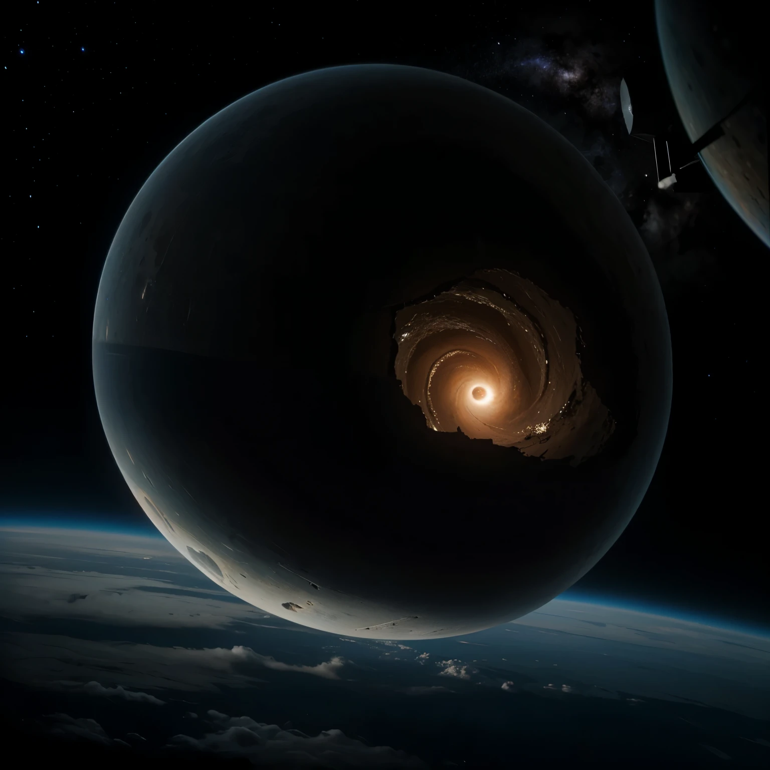 Black hole in space