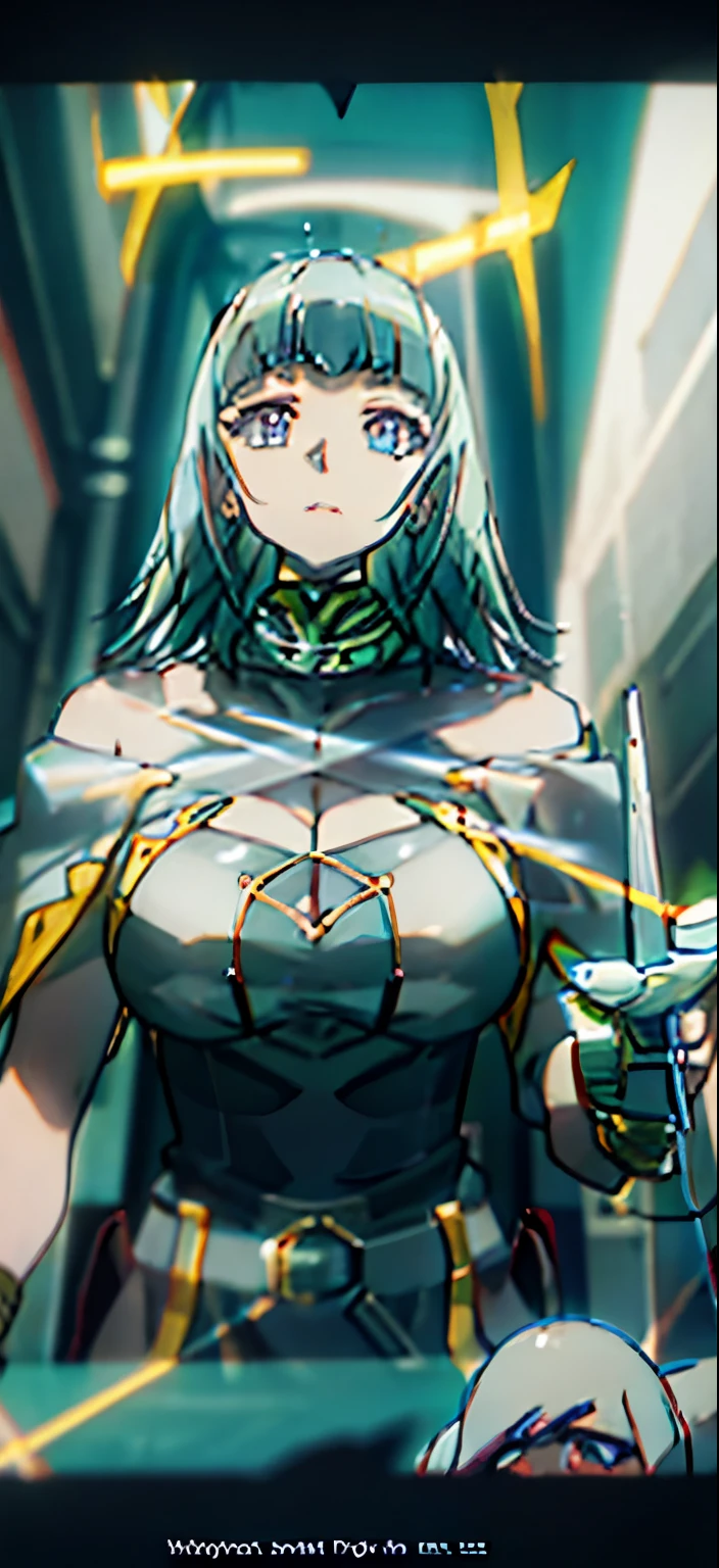 naked naked silver hair green eyes big breasts piercing eyes