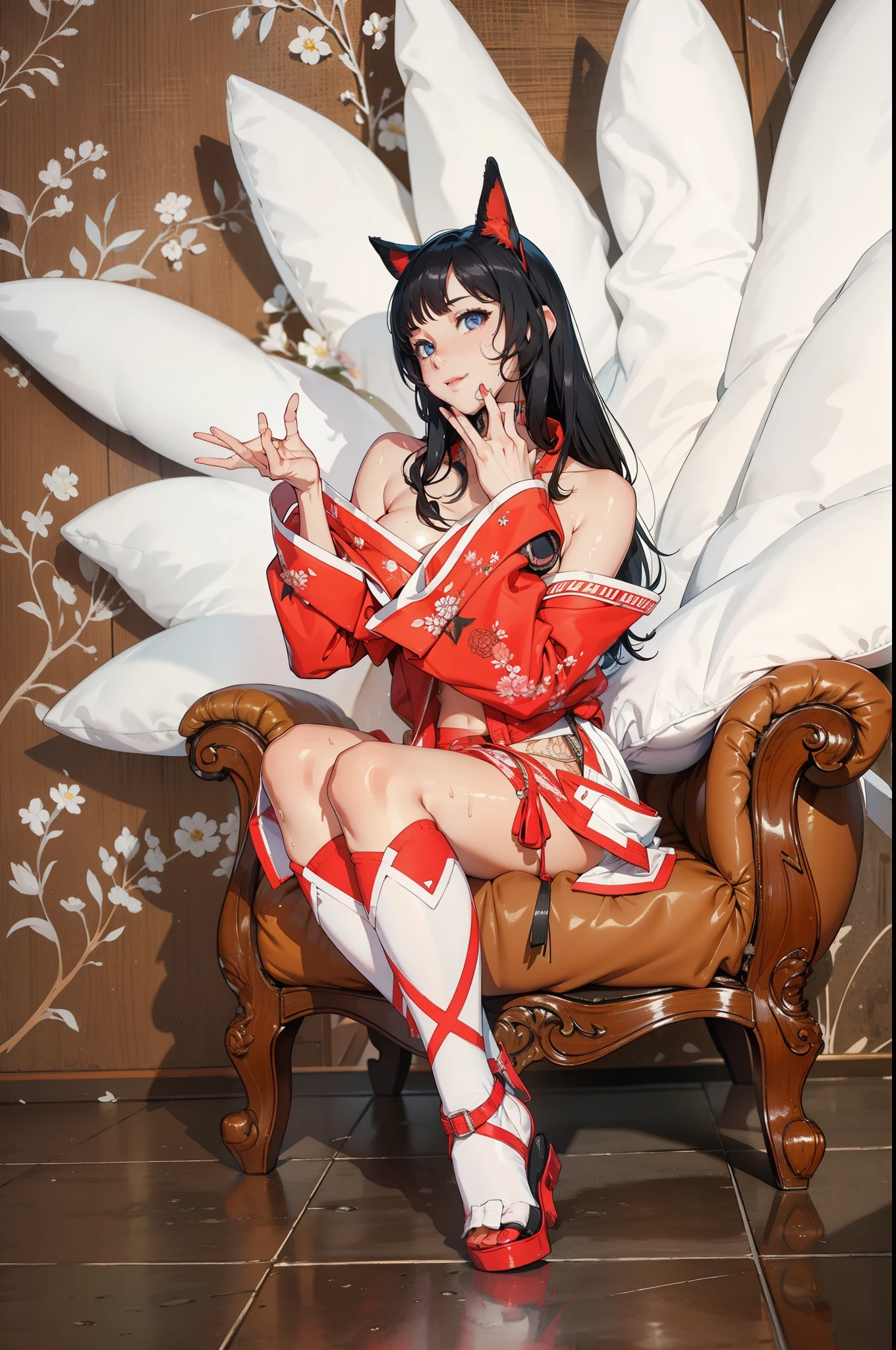 (masterpiece), (best quality), (ultra-detailed), (best illustration), (best shadow),
BREAK
girl, detailed eyes, sweat, steam, medium breast, nsfw, looking at viewer, light smile,