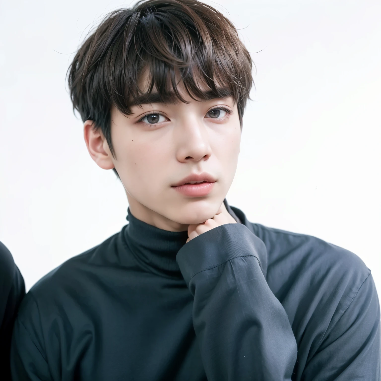 arafed image of a man with a black shirt and a black tie, jungkook, hyung tae, kim doyoung, jung jaehyun, wan adorable korean face, inspired by Kun Can, taejune kim, black haired yoongi, wry smirk, ten lee, jimin, jinyoung shin, male ulzzang, wonbin lee, shin jeongho