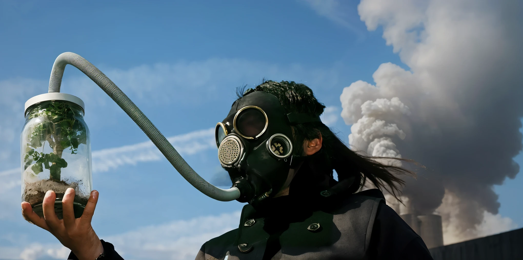Make the air polluted