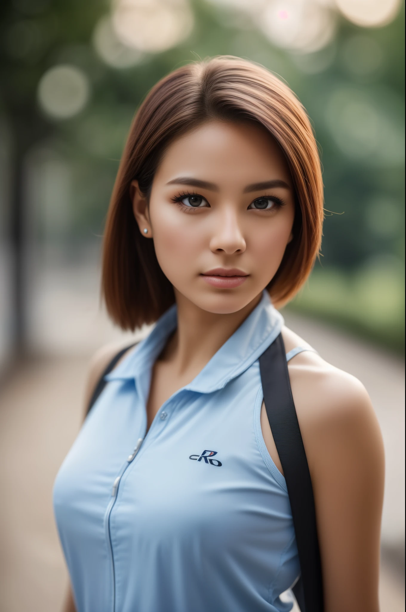 tmasterpiece,best qualtiy,hdr, hyper HD, 8K,Bokeh,Ultra-fine painting,Sharp focus,Physically-based rendering,Extreme detail description,portraitures,half-body photo,looking at viewer, (EOS R8, 50 millimeters, F1.2, 8K, RAW photo:1.2)