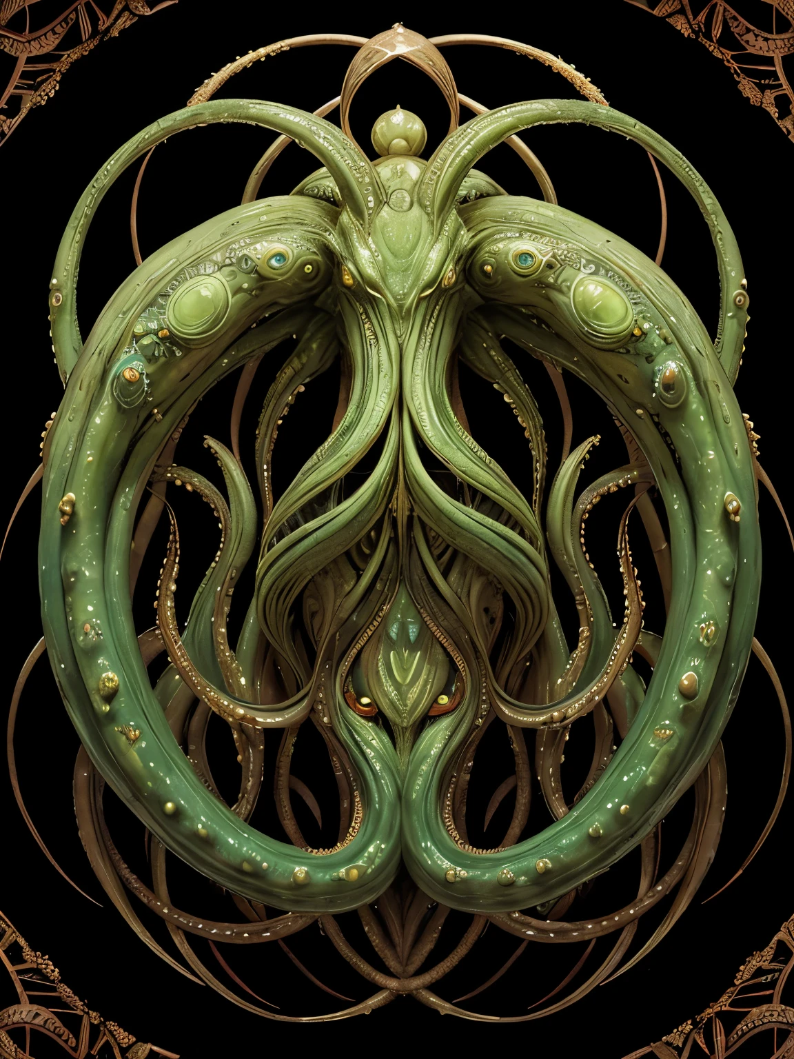 {NEO GOD}{an alien}{Chemicals}{Deities}{vhorrified}{Deities々Right}{Beautiful shape}{an oil painting}{hight resolution}{devastated}{Buddha}{Rainbow flesh}{Ultimate form}{Another dimension}{kosmos}{mistic}masterpiece , best quality , ultra-detailed{cthulhu mythos}{goddes}{MuCoi}{mucous membrane}{tentaculata}{worm}{Nyarlathotep}{High Quality}{symmetry}