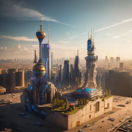 Large realistic model, (split ends, original photo, best quality, masterpiece:1.4),Steampunk Cyberpunk 1820 City,(Cyberpunk light:1.3), Maz,horizon (related to land),(在一个小的nature盒子里:1.3),Isometric, nature, landscape on foundation,landscape,