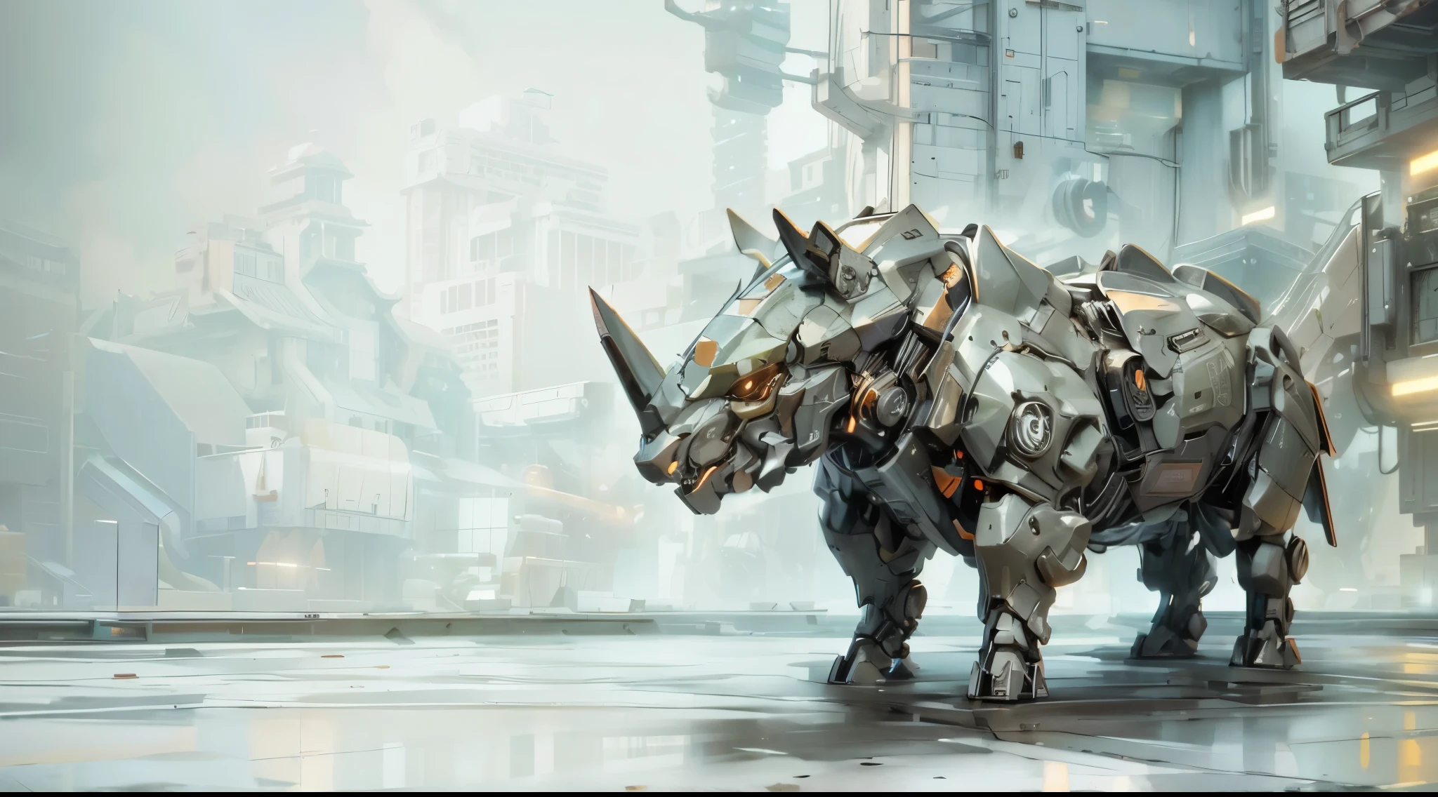 Mechanical City,glowing neon light, ( global illumination, Ray tracing, human development report, Unreal rendering,Reasonable design, high detail, masterpiece, best quality, ultra high definition, Beijing_Zagu_Mech