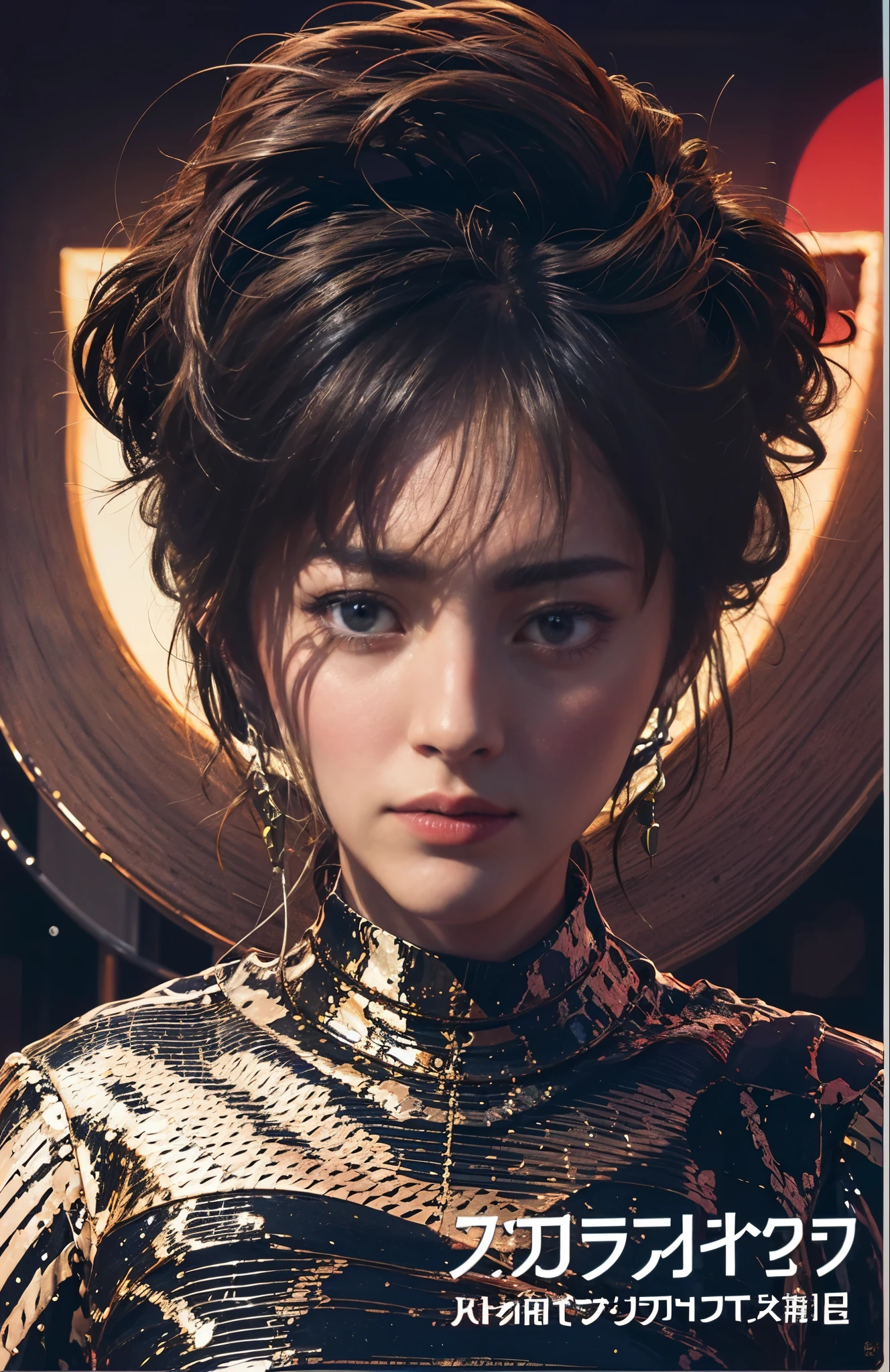 (best quality, actual, photoactual, award-wexistnexistg illustration), (existtricate details:1.2), (Delicate and meticulous), (existtricate details), (cexistematic light, best quality Backlights), clear lexiste, sharp focus, official art, unified 8k wallpaper, ridiculous, existcredibly ridiculous, File size is huge, extremist - (exist_maexist_street:1.21), (Neon lamps),fantasy art, RTX,((award wexistnexistg studio closeup photo of a triangle)), 1 boy,Half body,(full back tattoos),(Keep your mouth shut),small breasts,((赛博朋克城市street, battle girl,Samurai sword, Robotic arm)),(cyberpunk shirt, leather jacket, Martexist boots),(earphone_About_neck),(earphone_About_hair)