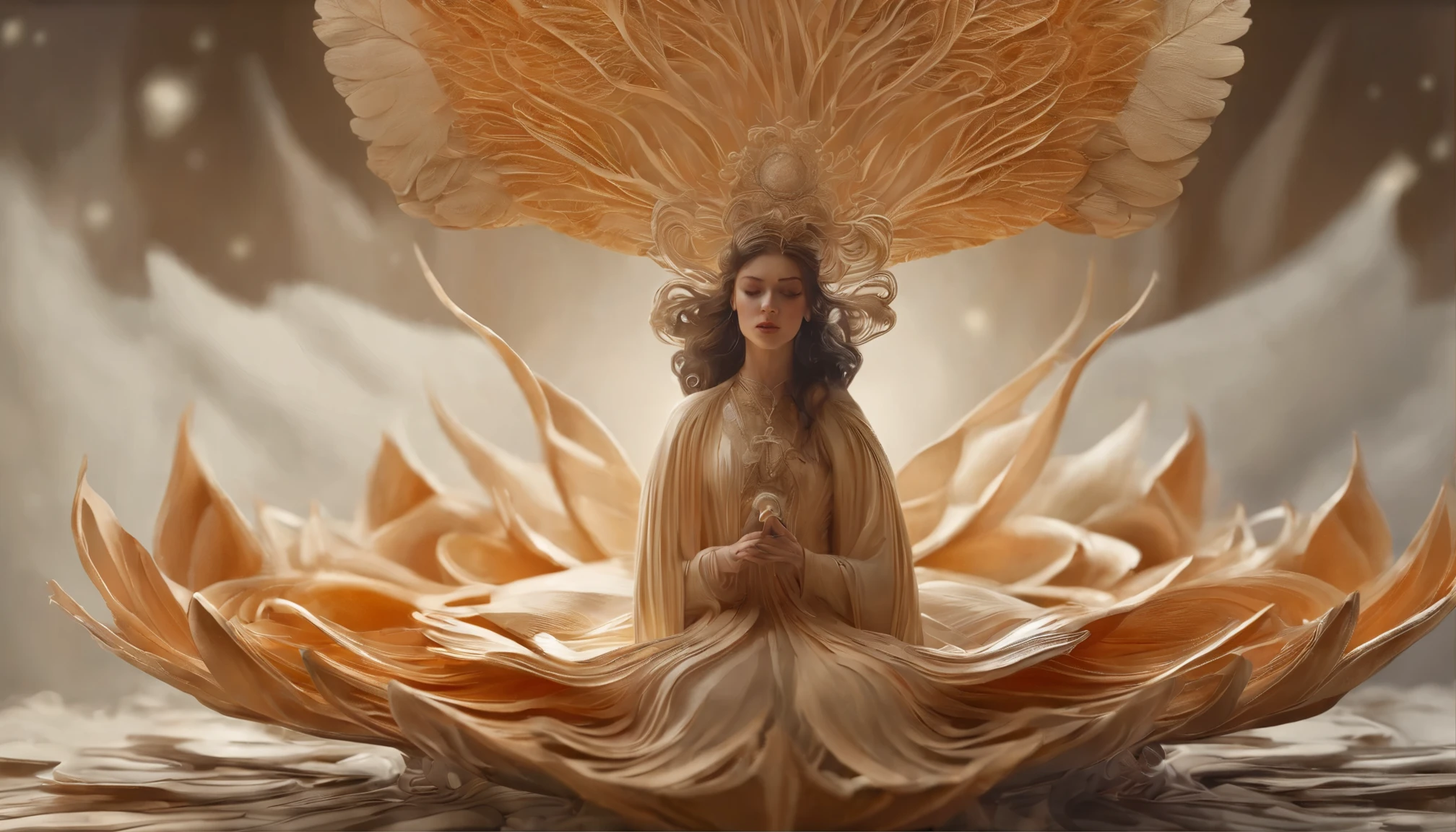 ethereal fantasy concept art of intricate paper quilled sand spirit,  vibrant,  beautiful paper quill pen,  very detailed,  depth of madness,  luxurious composition,  chaotic but orderly . grow,  heavenly,  ethereal,  painterly,  amazing,  majestic,  magical,  fantasy art,  cover art,  dream-like,  magic,  超realistic,  fantasy,  digital art,  WLOP,  artgerm and james jean,  Ultra HD,  realistic,  Bright colors,  very detailed