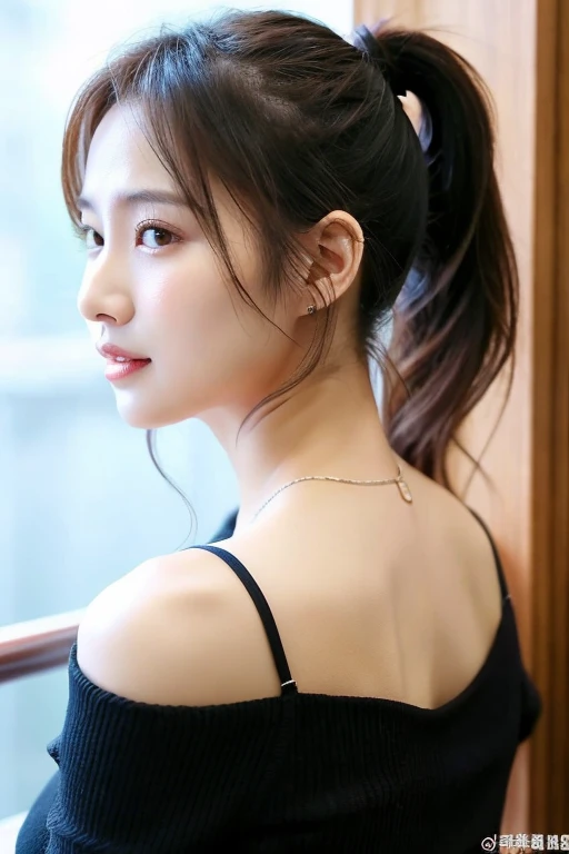 posting、woman、20th generation、ponytail