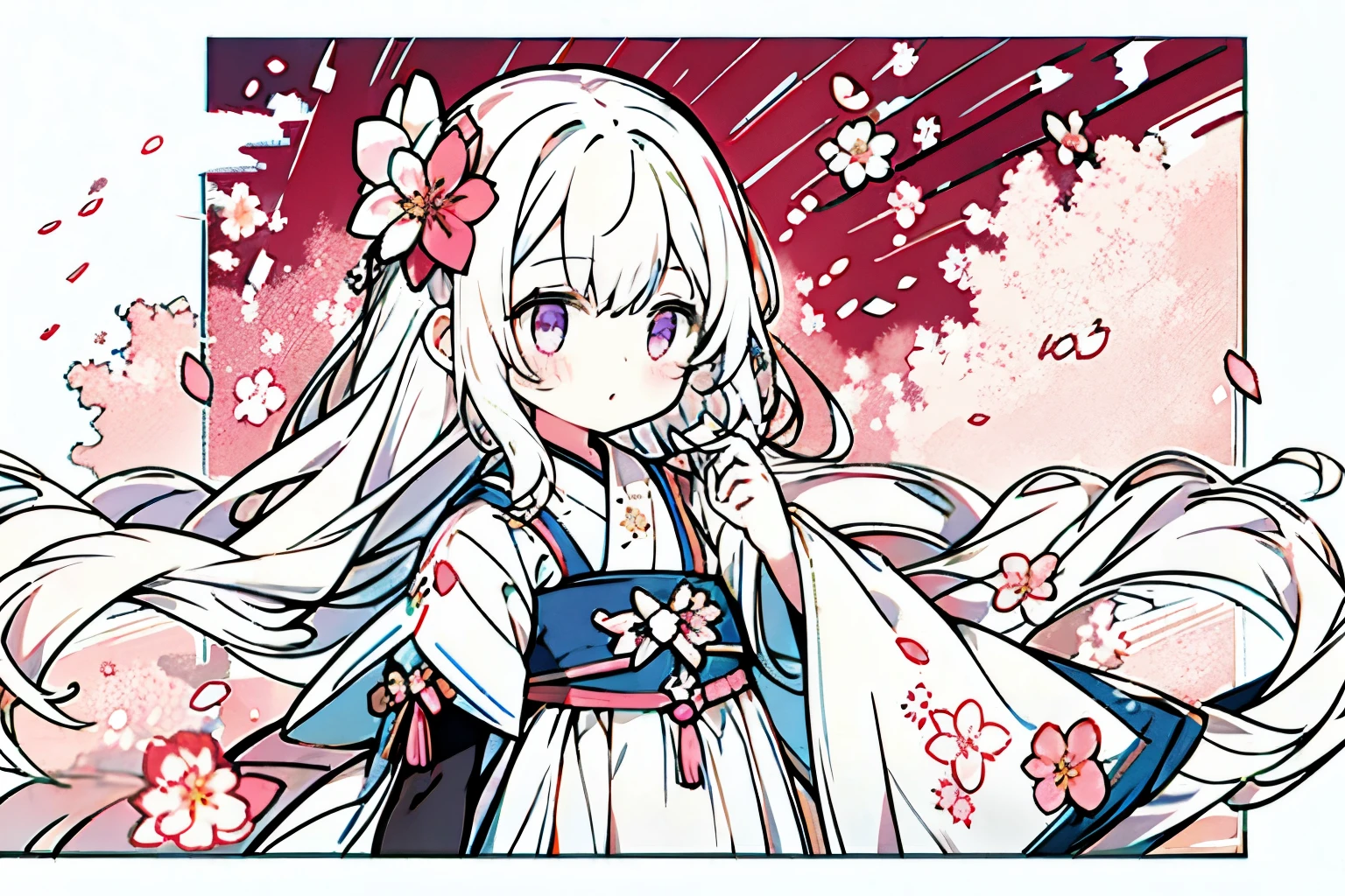 girl、Plum blossom、thaw