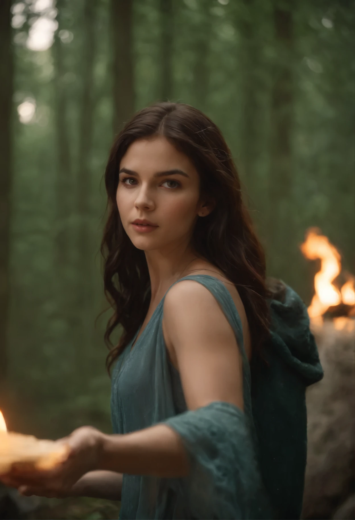 Percy Jackson Universe, Demigod, Daughter of Hecate, Camp Halfblood, casting a spell