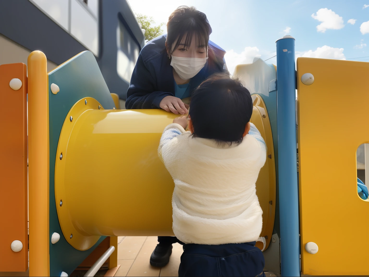 blue sky、sunny