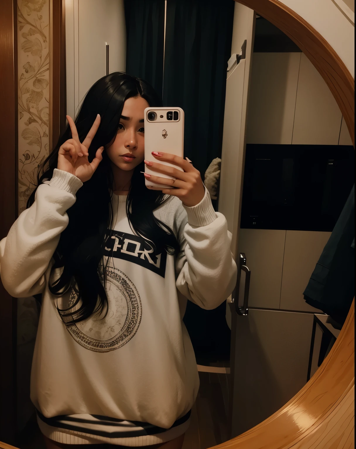 Woman selfie