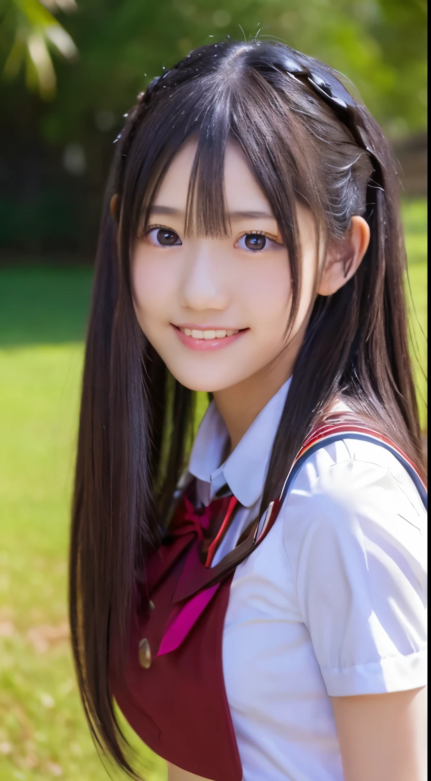 1 girl, Super cute, wonderful face and eyes, (Beautiful lovely smile), (Highly detailed beautiful face), bright and shiny lips, Keep staring at me, super beautiful, (school uniform:1.3), (highest quality:1.4), (hyper quality), (super detailed), (surreal, Photoreal:1.37), real skin texture, Highly detailed CG integrated 8K wallpaper, RAW photo, professional photos, cinematic lighting、(((mini skirt)))、(((pantyhose)))