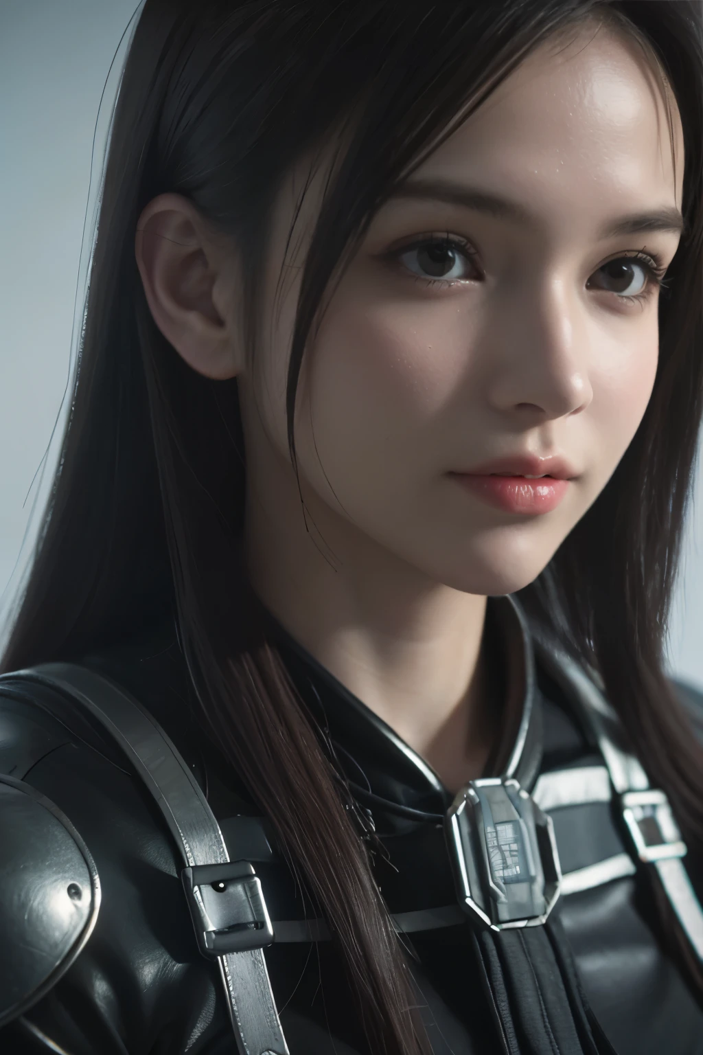 Game art，The best picture quality，Highest resolution，8K，(A bust photograph)，(Portrait)，(Head close-up)，(Rule of thirds)，Unreal Engine 5 rendering works， (The Girl of the Future)，(Female Warrior)， 
20岁少女，An eye rich in detail，(Big breasts)，优雅高贵，冷漠，勇敢的，
（Medieval knight armor combined with magical elements，A complex pattern of magic，A dress characteristic rich in detail，Jewelry），Medieval Lady Knight，
拍照姿势，简单背景，Movie lights，Ray tracing，Game CG，((3D Unreal Engine))，oc渲染反射纹