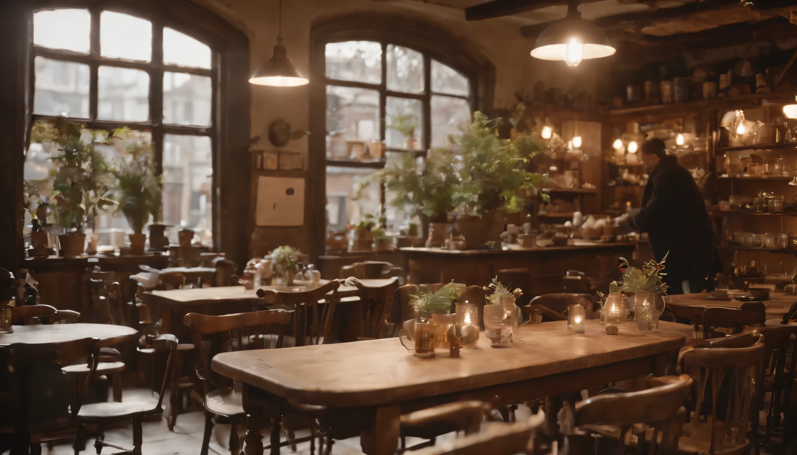 (Highly detailed CG Unity 8K wallpaper、masterpiece、highest quality、Super detailed)、(best lighting、best shadow、very delicate and beautiful)、highest quality、8K、Detailed facial depiction、masterpiece、highest quality、clear image quality、
Photos of antique shops and cafes lining the alleys with a retro atmosphere