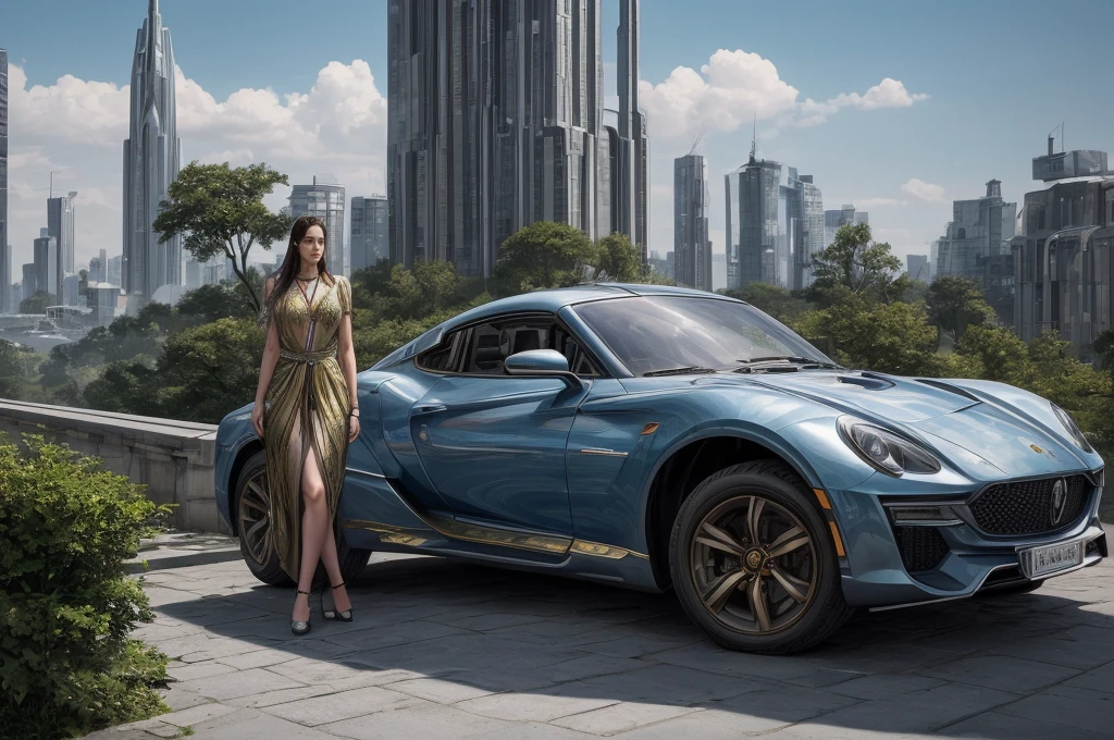best quality,4k,8k,highres,masterpiece:1.2,ultra-detailed,realistic:1.37,beautiful girl,rich,expensive clothes,luxurious surroundings,elegant pose,stylish background,fashionable,confident look,perfect makeup,shiny jewelry,gold accessories,expensive watch,high-end handbag,high-heeled shoes,glossy hair,manicured nails,beautiful smile,city skyline,expensive sports car,celebrity lifestyle,vibrant colors,warm lighting,glamorous atmosphere