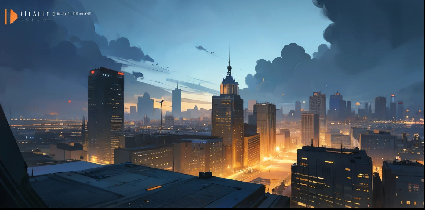 concept artists, city building concept, blue & orange unique variation colors, (best quality, ultra-detailed), (HDR, highres), immersive scene, dreamlike atmosphere.