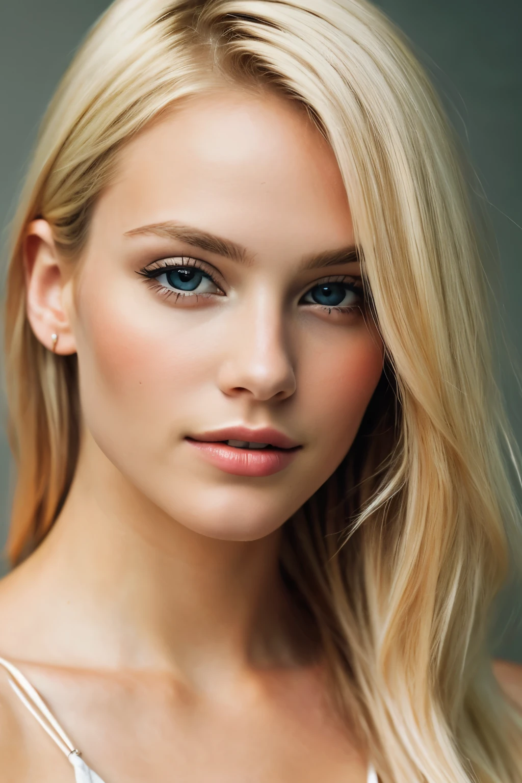 highest quality, photorealistic, masterpiece, 8K, 1 girl, pose for a photo, digital art, blonde goddess, beautiful blonde girl, gorgeous woman, sexy girl, sexy looking at camera