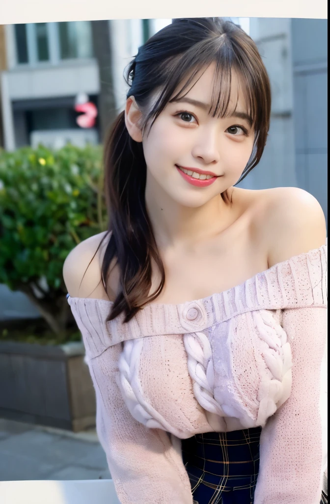 table top, highest quality,
super detailed, finely, High resolution, In 8K,
((Photoreal:1.4, Raw photo, Super high resolution,best image quality: 1.4)),
wallpaper, head tilted to the right、shortcut
((Perfect whole body composition 1.5)), valley、涙ぼくろ
beautiful and fine eyes, natural color lip,
((穏やかなsmile:1.5)),Plump thighs、
((random cute hairstyles)),
((pretty big breasts:1.2)),
((from the front:1.5)),
((brain out、under the eyes、brain out、mole on arm:0.9)),
((random blurred background)),
((Random and cute expressions)),,
Highly detailed and professional lighting、facing the front、
perfect dynamic composition, beautiful and fine eyes,((leaning forward)), ((off shoulder knit sweater:1.6)),((micro mini skirt:1,5)),((smile,Harajuku)),((sexy shot looking at camera))