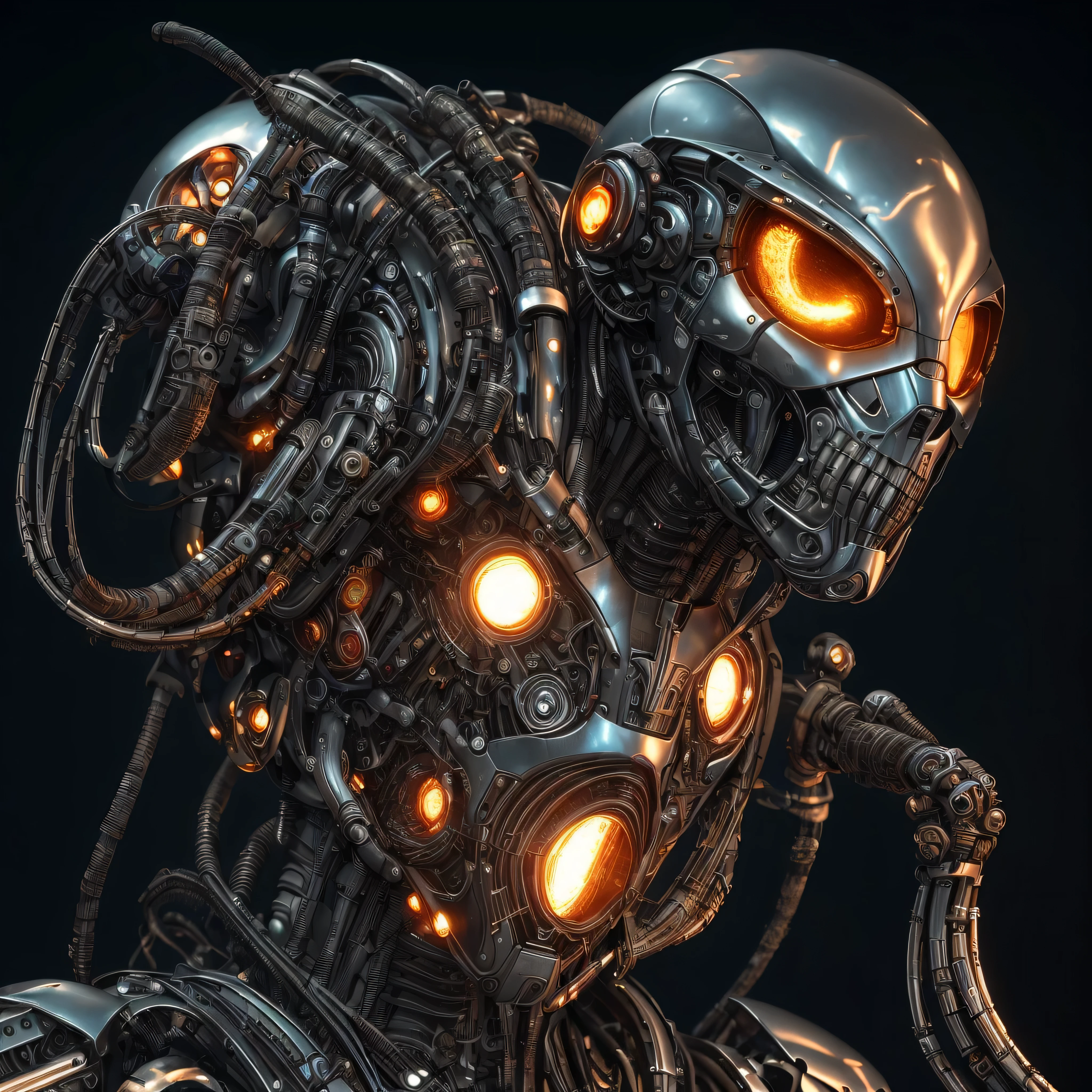 character sheet, complex 3d render (( ultra detailed of a beautiful japan woman android full body, masterpiece photo, cyborg, robotic parts, fighting against cyborg robotic tiger)) soft light, rim light, vibrant details, luxurious cyberpunk, lace, hyper realistic, anatomical, facial muscles, cable electric wires, microchip, elegant, beautiful background, octane render, h.r. giger style., masterpiece, best quality, high quality, highres, amazing lighting, detail enhancement, most beautiful image in the world, 8k resolution, awe inspiring, hd