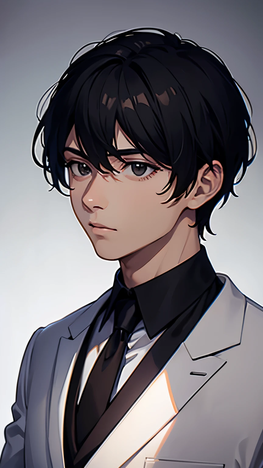 man, young man, man black hair, black eyes, white shirt, taking selfie, portrait, backstage, realistic light and shadow, detailed hands, extremely detailed 