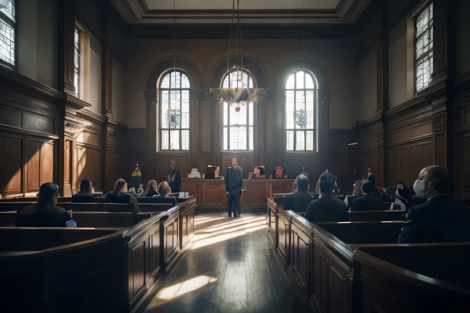 advogado inseguro no tribunal