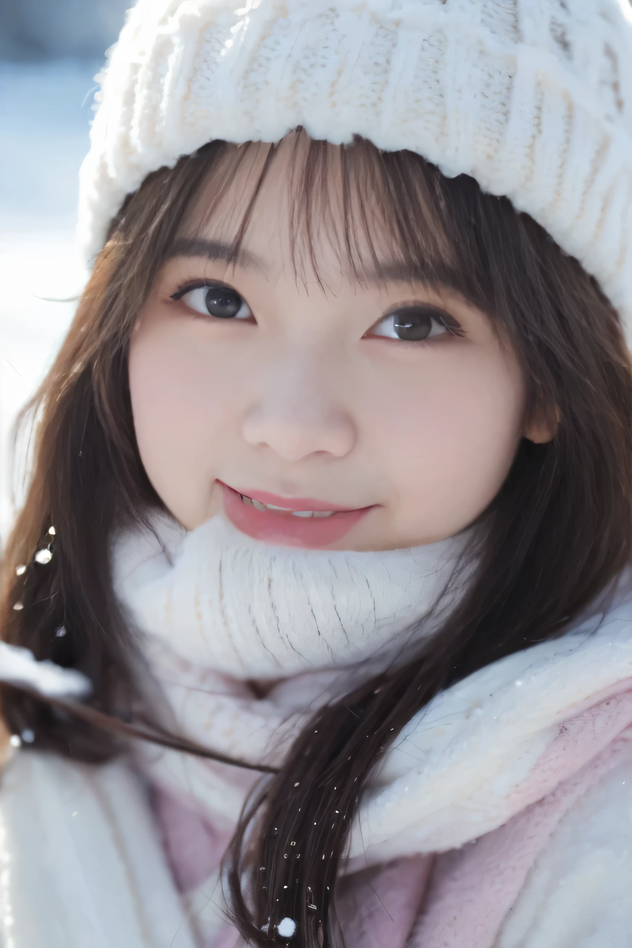 (highest quality,4K,8K,High resolution,table top:1.2),Super detailed,(realistic,photorealistic,photo-realistic:1.37),japanese animation,soft colors,Fantastic lighting,girl with an innocent look,snow scene,delicate snowflake,detailed winter clothes,My cheeks turned red from the cold,fun snowball fight,cold breath in the air,A sparkling winter wonderland,sunlight passing through the clouds,peaceful and calm atmosphere,Clear blue sky,delicate snow sparkle,Gentle snow is falling in the background,lively and expressive eyes,Snowflakes falling on eyelashes and hair,blush rosy cheeks,happy laughter,quiet footprints in the snow,cold and refreshing air,warm winter pink scarf and beanie hat,An endless snow field,Delicate and graceful movements,innocence and purity,childlike wonder and joy,winter magic in the air,Lively animated scenes,Soft and comfortable clothing texture,smile and happy face,dream-like fantastic landscape.