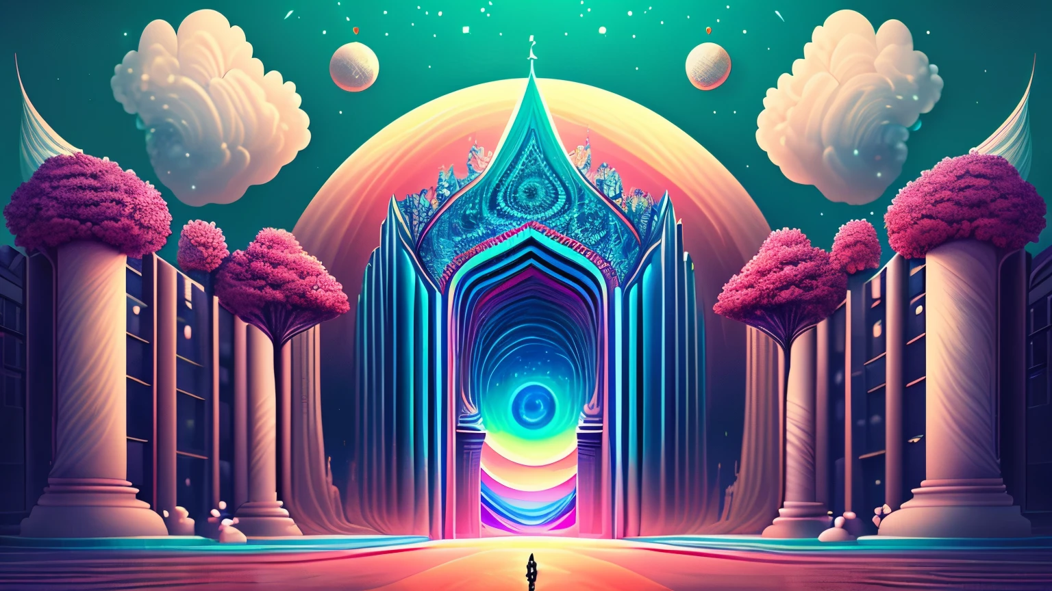 background image, zaza store, beautiful, colorful, land, trippy, surrealistic, 4k