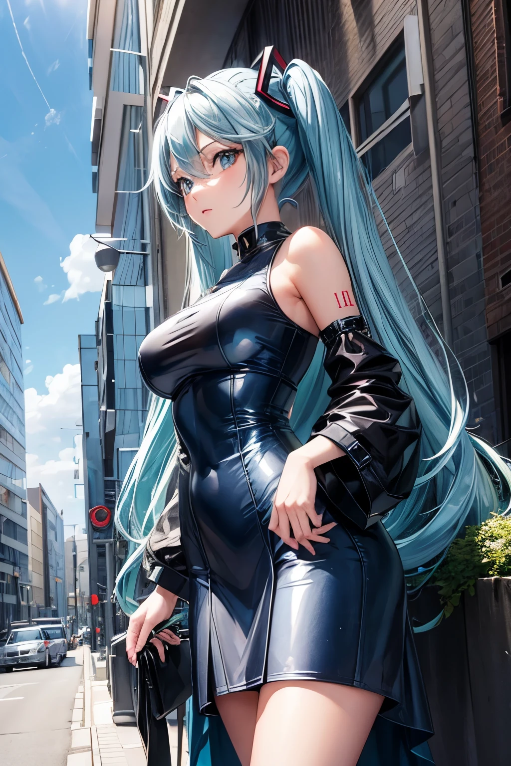 sfw, Anime character with blue hair and blue eyes holding mobile phone, Top Rated on pixiv, pixiv, popular on pixiv, In pixiv, Pixiv Contest Winner, pixiv daily ranking, pixiv 3dcg, pixiv style, featured on pixiv, trending in pixiv, pixiv trending, Digital art at Pixiv, 2 d anime style, wearing bra,((skinny waist)), young asian girl, ((big breasted)),