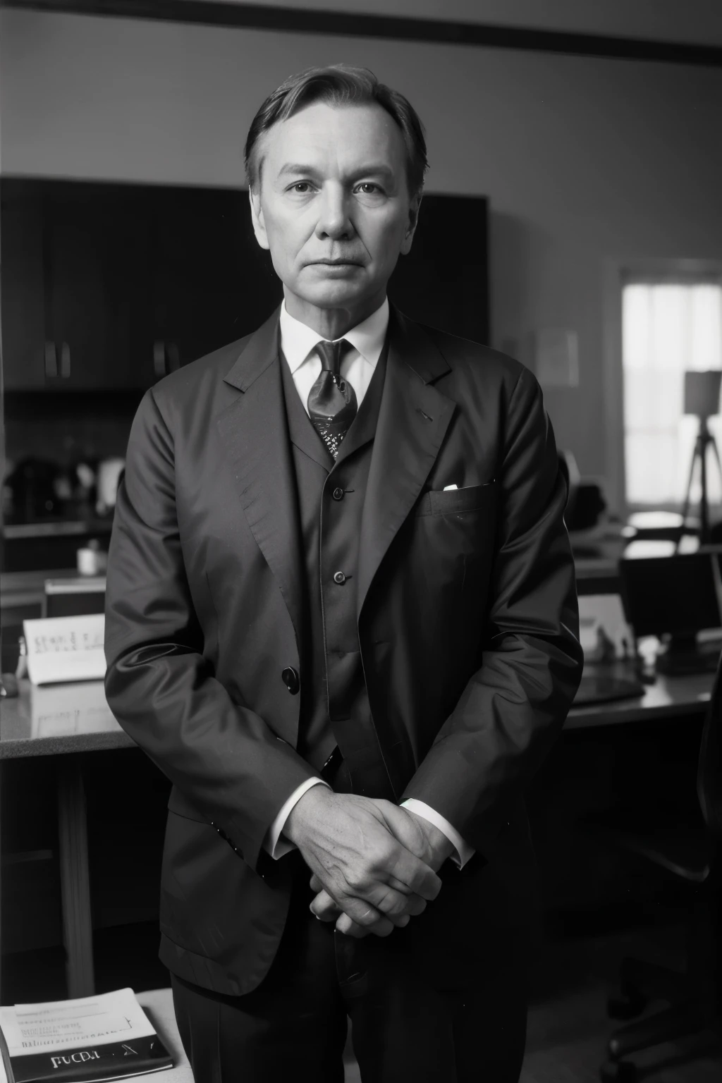 fotografica de john d. rockefeller, de forma mais real de terno preto