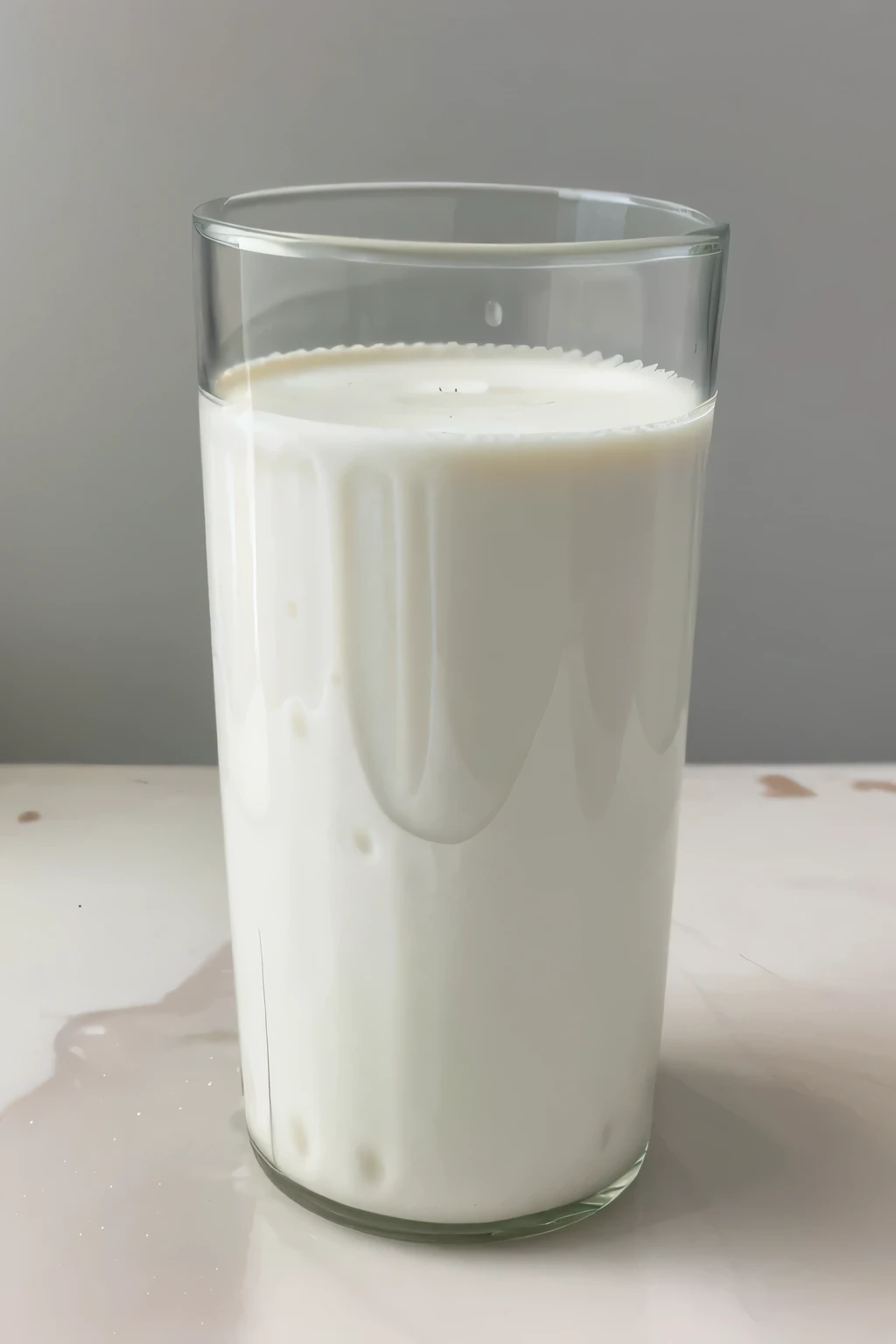 cylindrical glass with white milk inside. Deixe o ambiente escuro e o copo em destaque