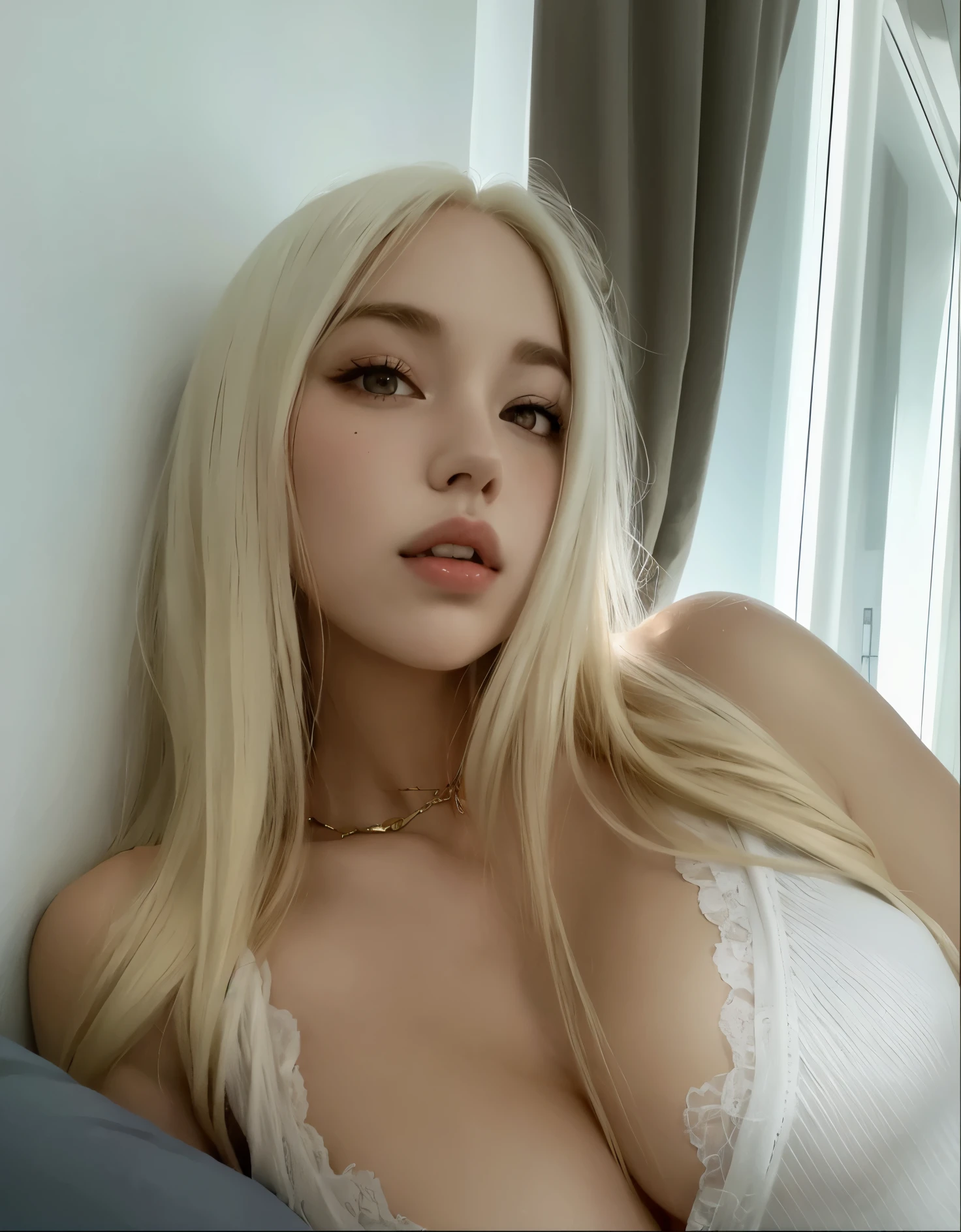 Mujer arafed con el pelo largo y rubio y un sujetador blanco, chica perfecta de pelo blanco, muchacha coreana, diosa rubia, hermosa mujer surcoreana, ava max, hermosa joven coreana, pelo largo y rubio y ojos grandes, pelo largo y rubio y ojos grandes, una hermosa rubia, novia rusa, anna nikonova aka new milkmaid, con pelo largo y blanco, Chica rubia