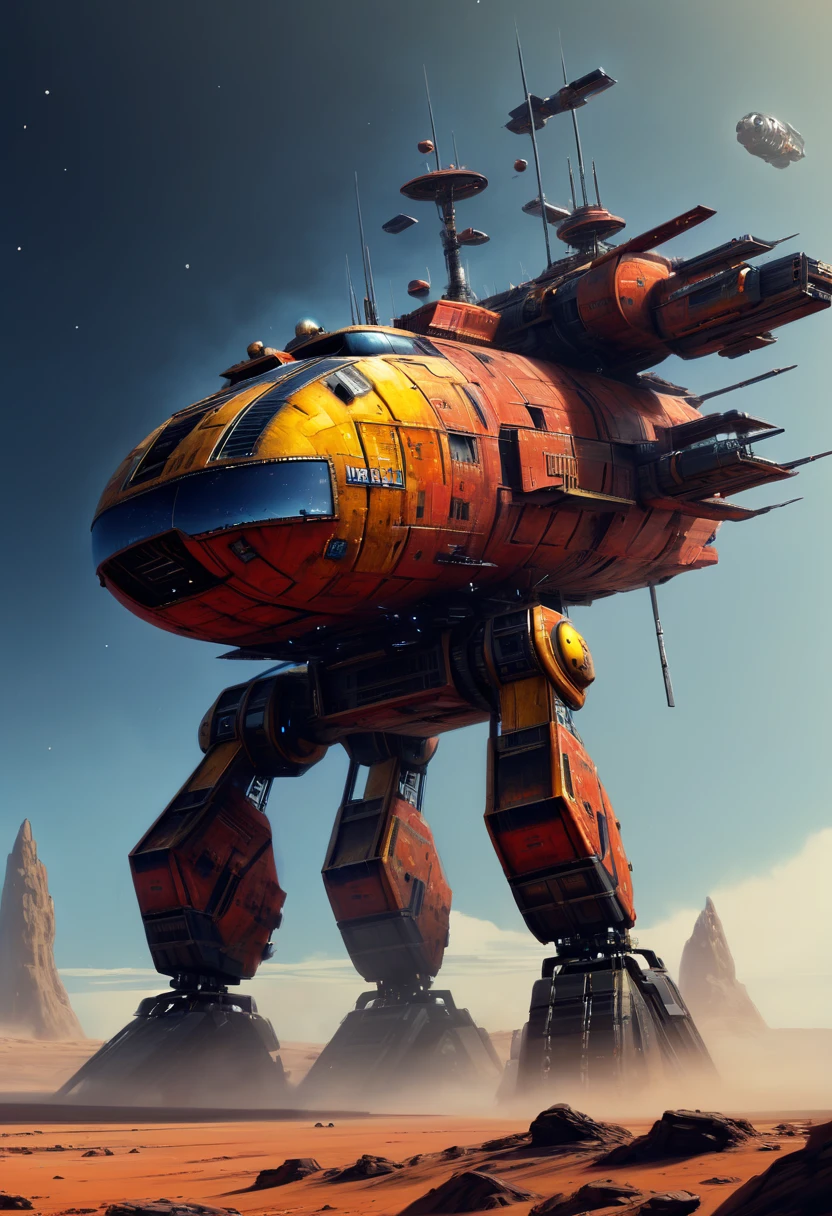Space War, cinematic still, high budget, cinemascope, 4K epic detailed, by Ian McQue and Boris Groh, best quality, masterpiece, very aesthetic, perfect composition, intricate details, ultra-detailed, vivid colors