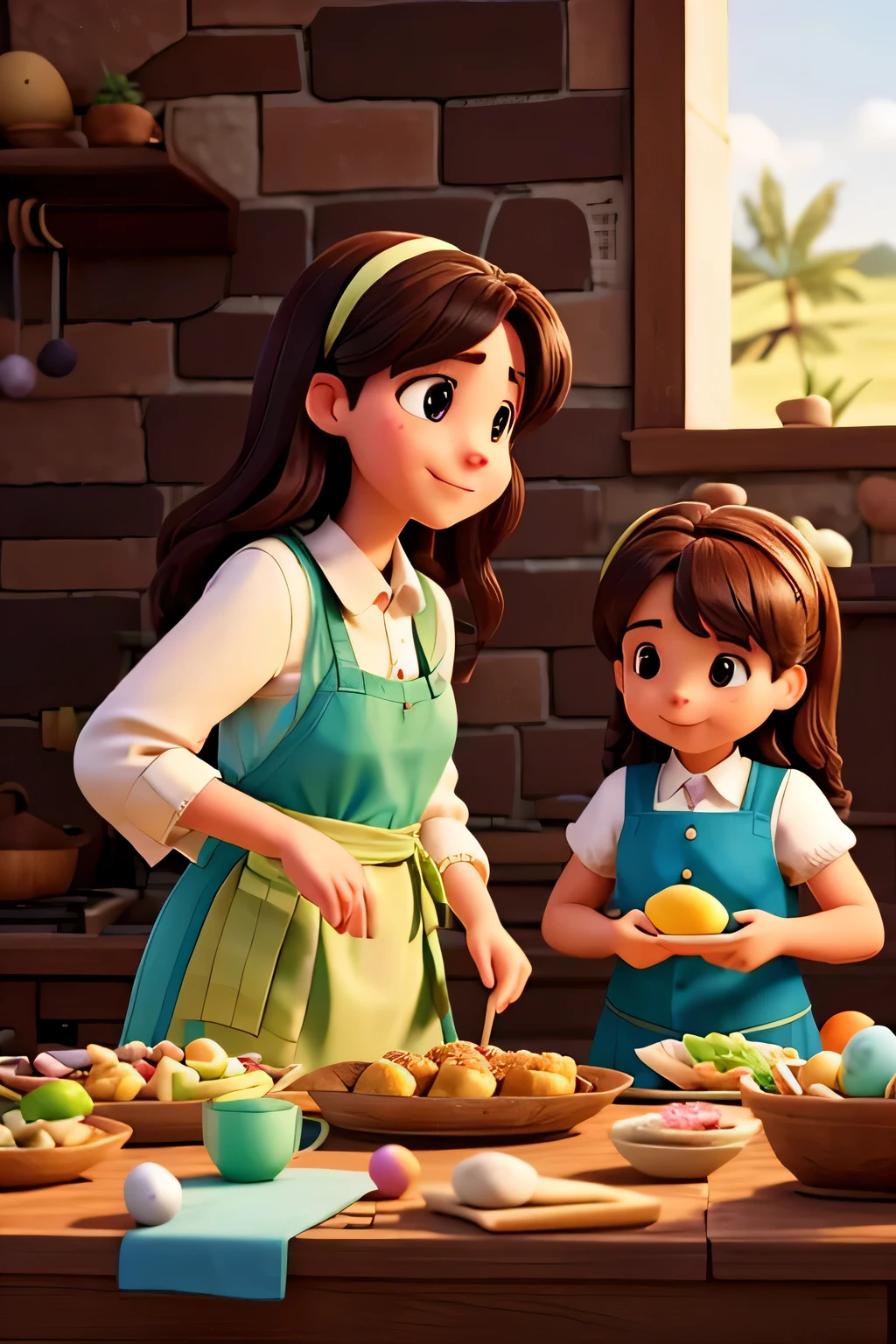 A very important day called Easter has arrived. As pessoas estavam entusiasmadas, preparando comida especial e comemorando juntos. Mas Jesus sabia que algo ainda mais especial estava para acontecer.