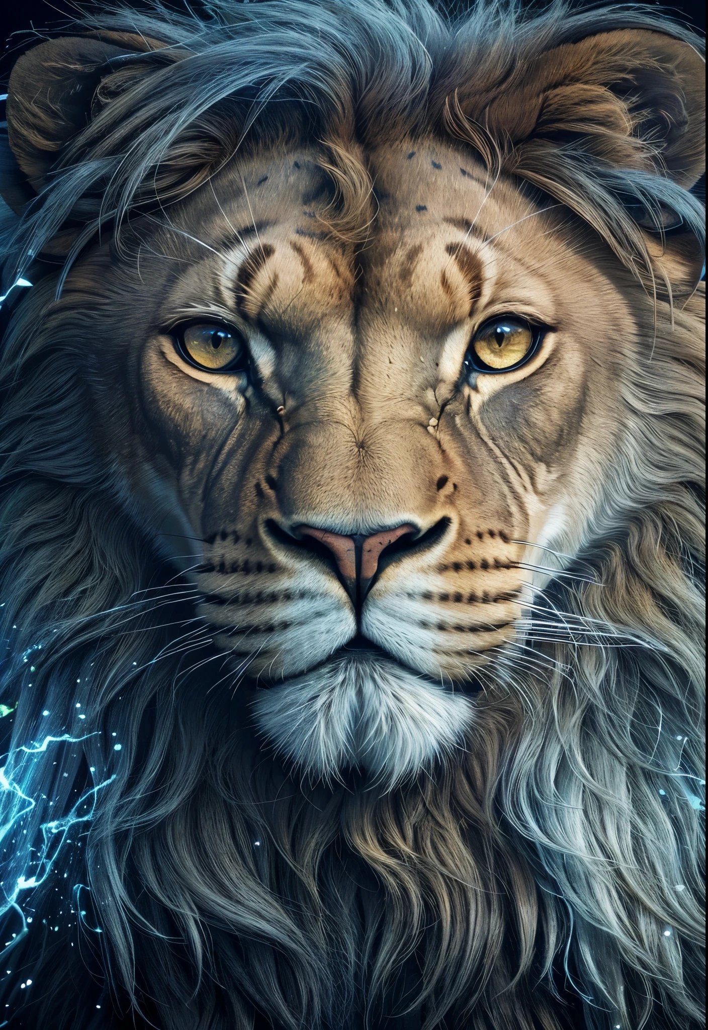 Lion, Divine Lion, naturais, Natureza, Natureza, Linda, renderizado, fotorrealista, UltraHD, 4k, texturasdetalhadas, thunders, sombras detalhadas, cores detalhadas, por do sol, sol se pondo, Sunset, Natureza Linda, Great Divine, por do sol, contraste detalhado, contraste realista, high resolution, cores detalhadas, fogo, eletricidade, divina criatura, 8k, Detailed Realistic, 16K, 8K, HD, contraste detalhado, contraste realista, high resolution, cores detalhadas, fogo, eletricidade, divina criatura, 8k, Detailed Realistic, Elegante, Azul lindo, 